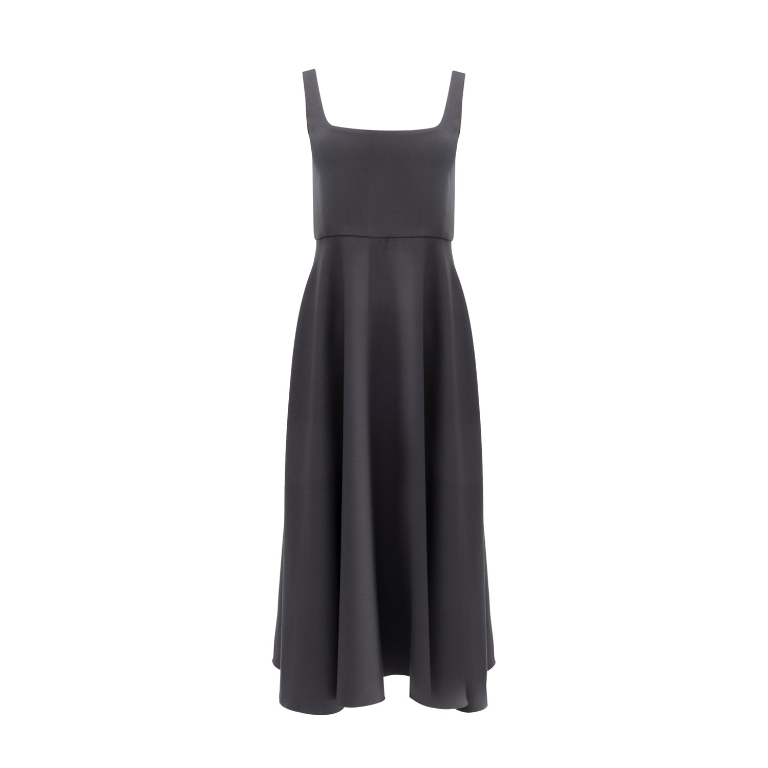 Forever Young The Label Women's Grey Anisa Midi Dress Anthracite In Blue