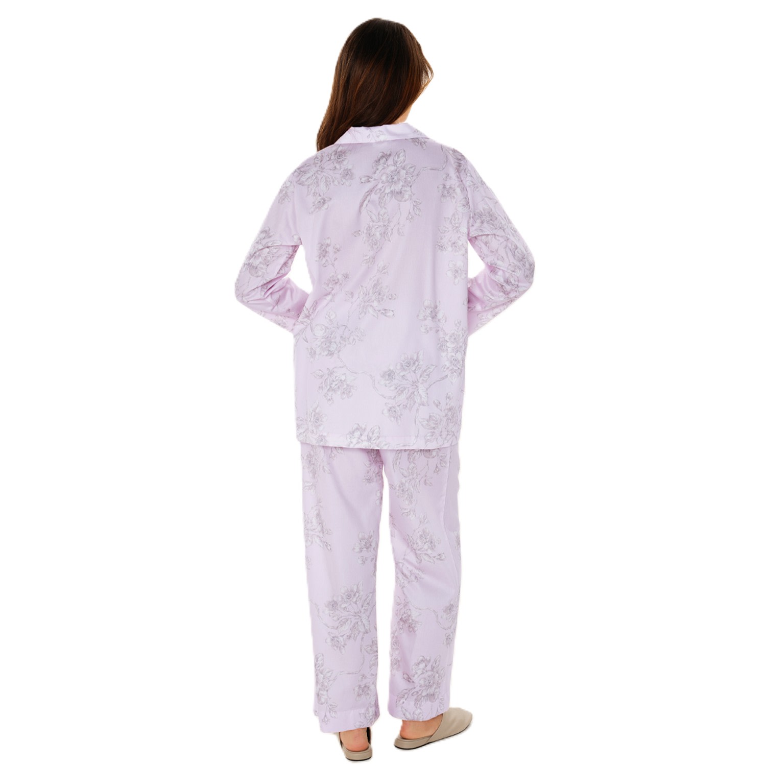 Decoflux Home Women's Pyjama Set Eden Primrose Pink Shirt And Pants In Pink