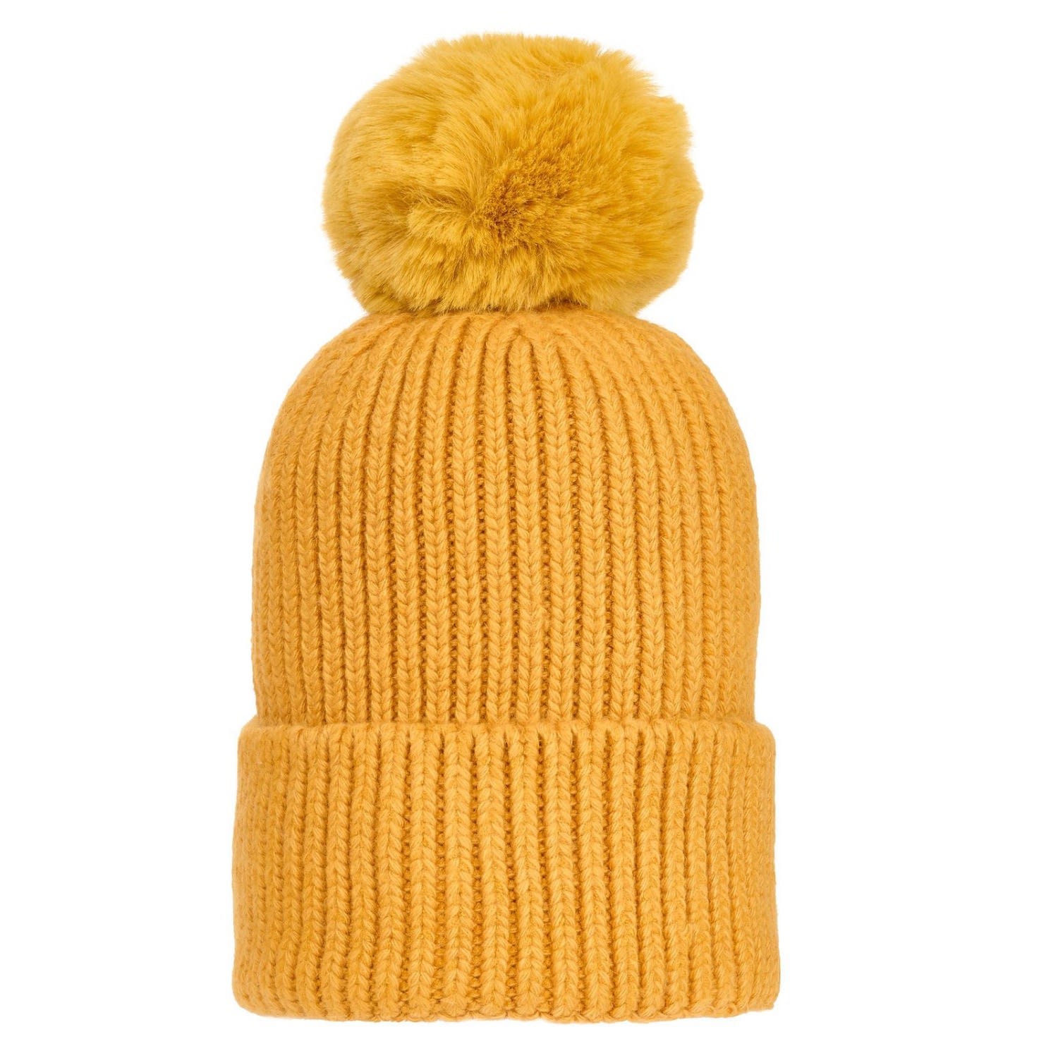 Women’s Yellow / Orange Chunky Six Ply Cashmere Hat In Mustard One Size At Last...