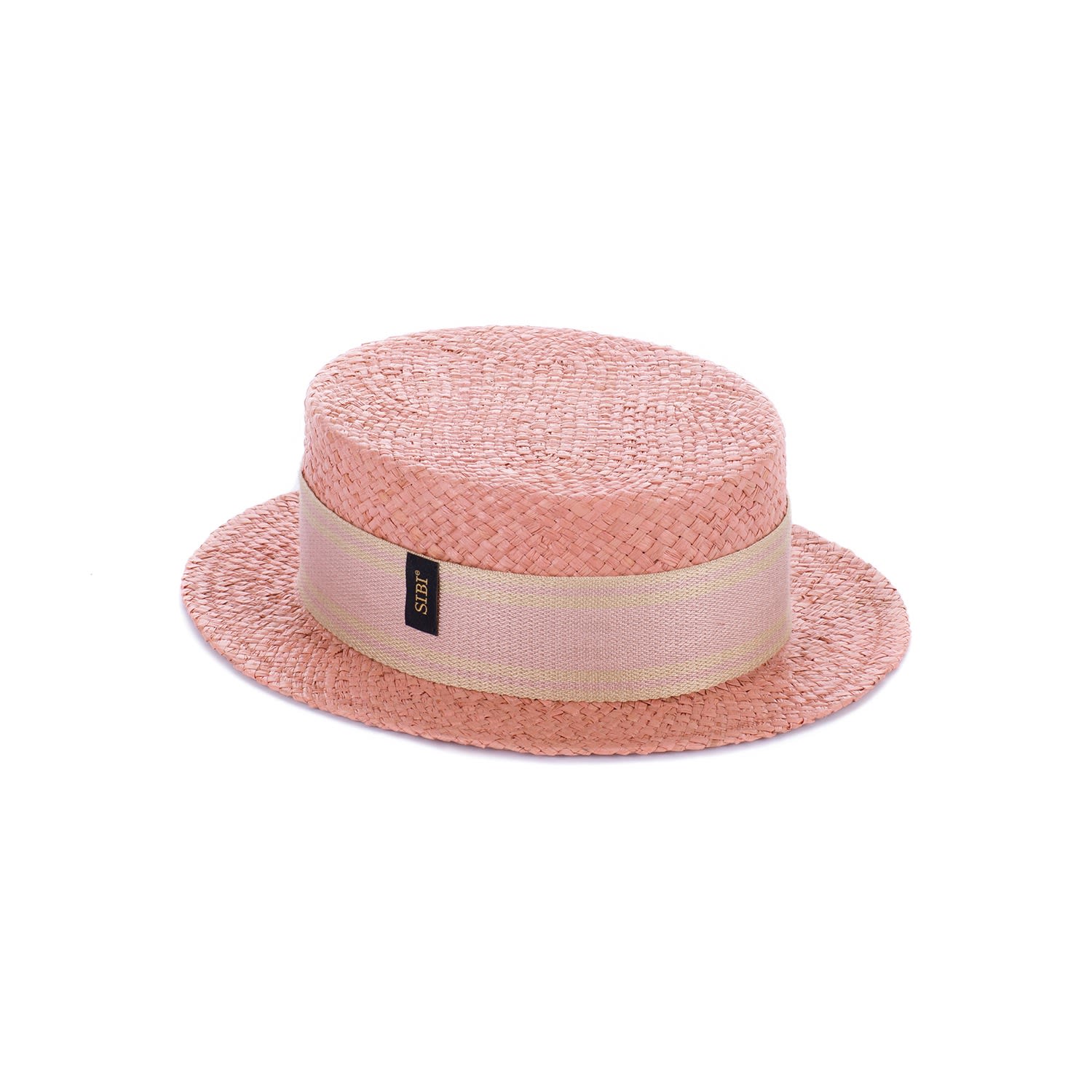 Women’s Pink / Purple Funtastic - Pink Straw Boater Hat 56Cm Sibi Hats