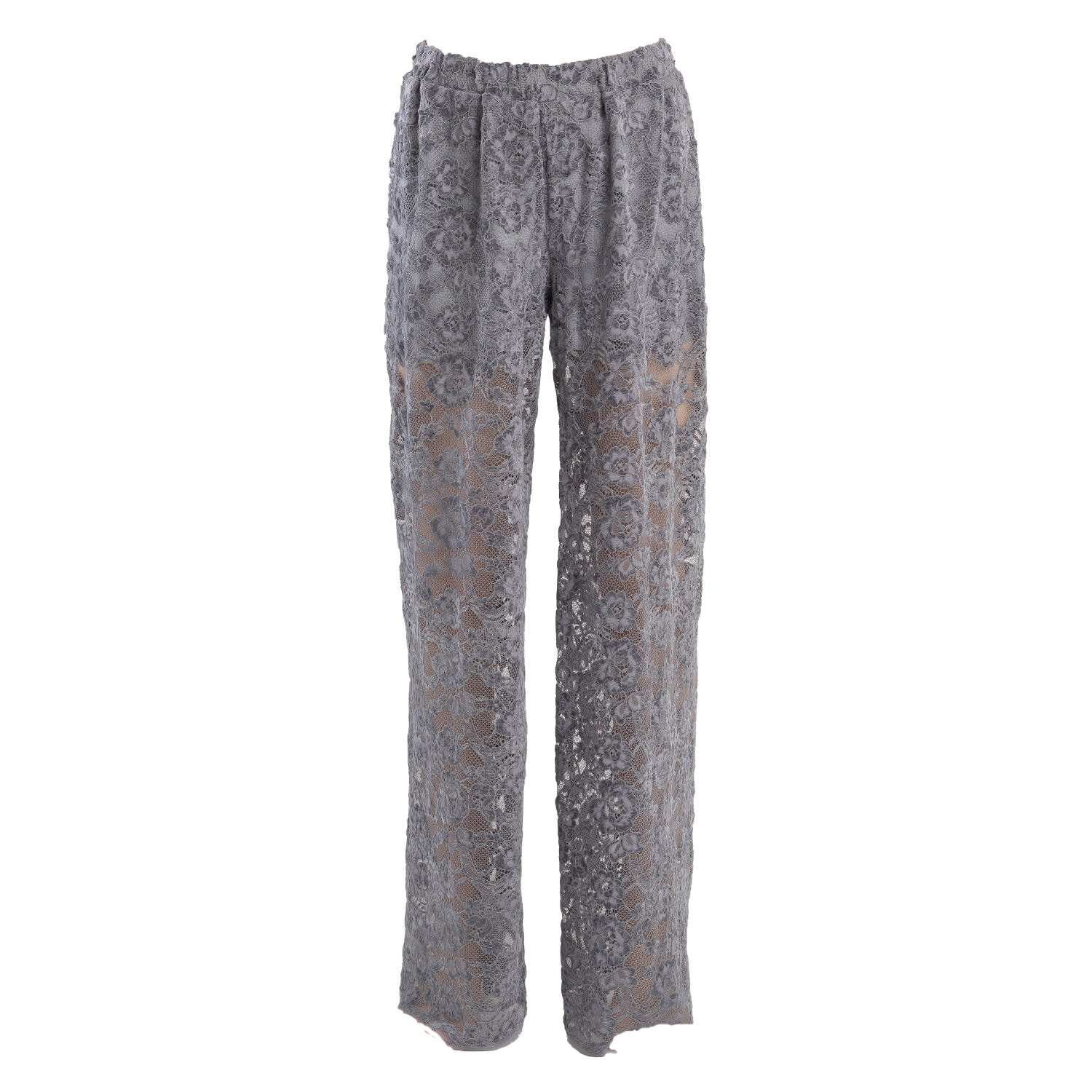 Artista Women's Grey Flirt Lace Pants In Grey