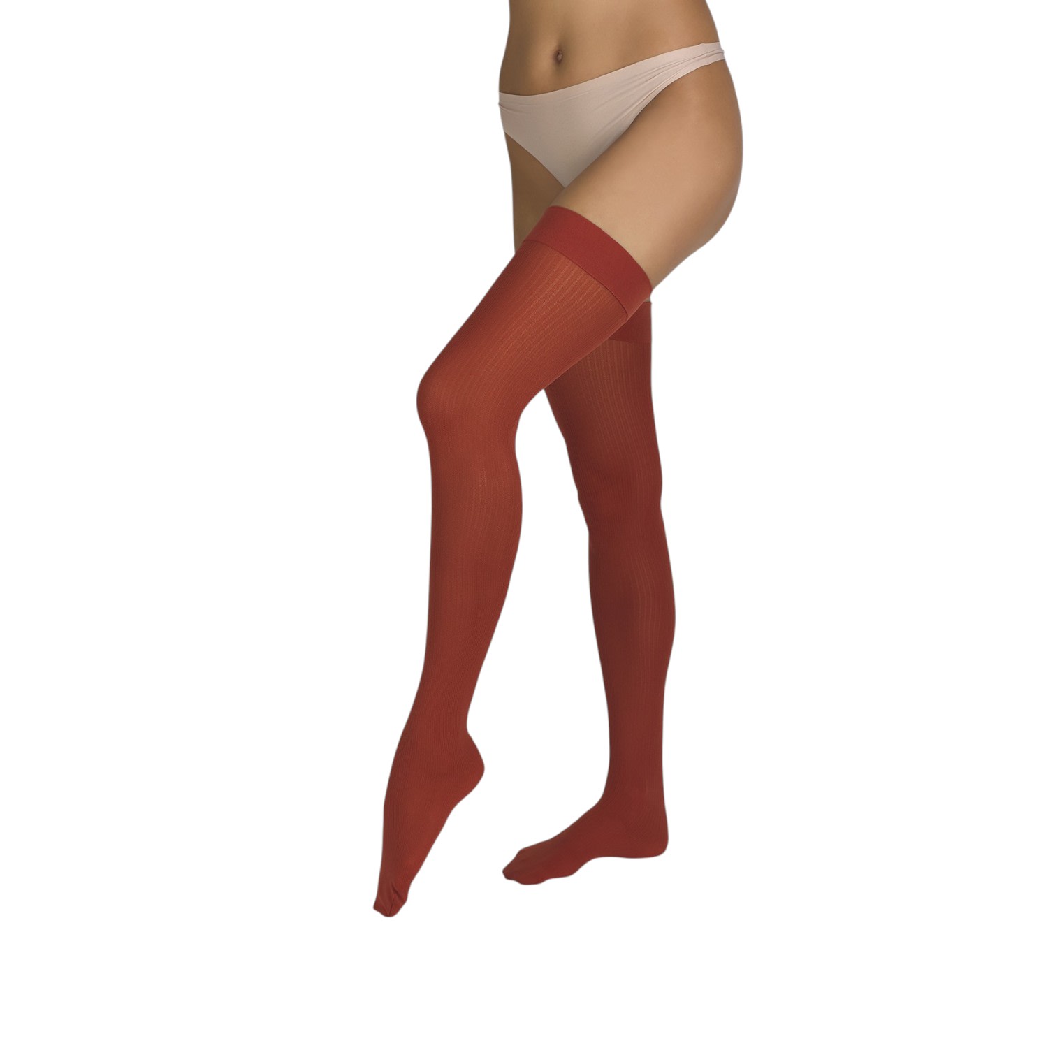 Women's Orange The Rib | Chili Overknees | S/M | Hedoine