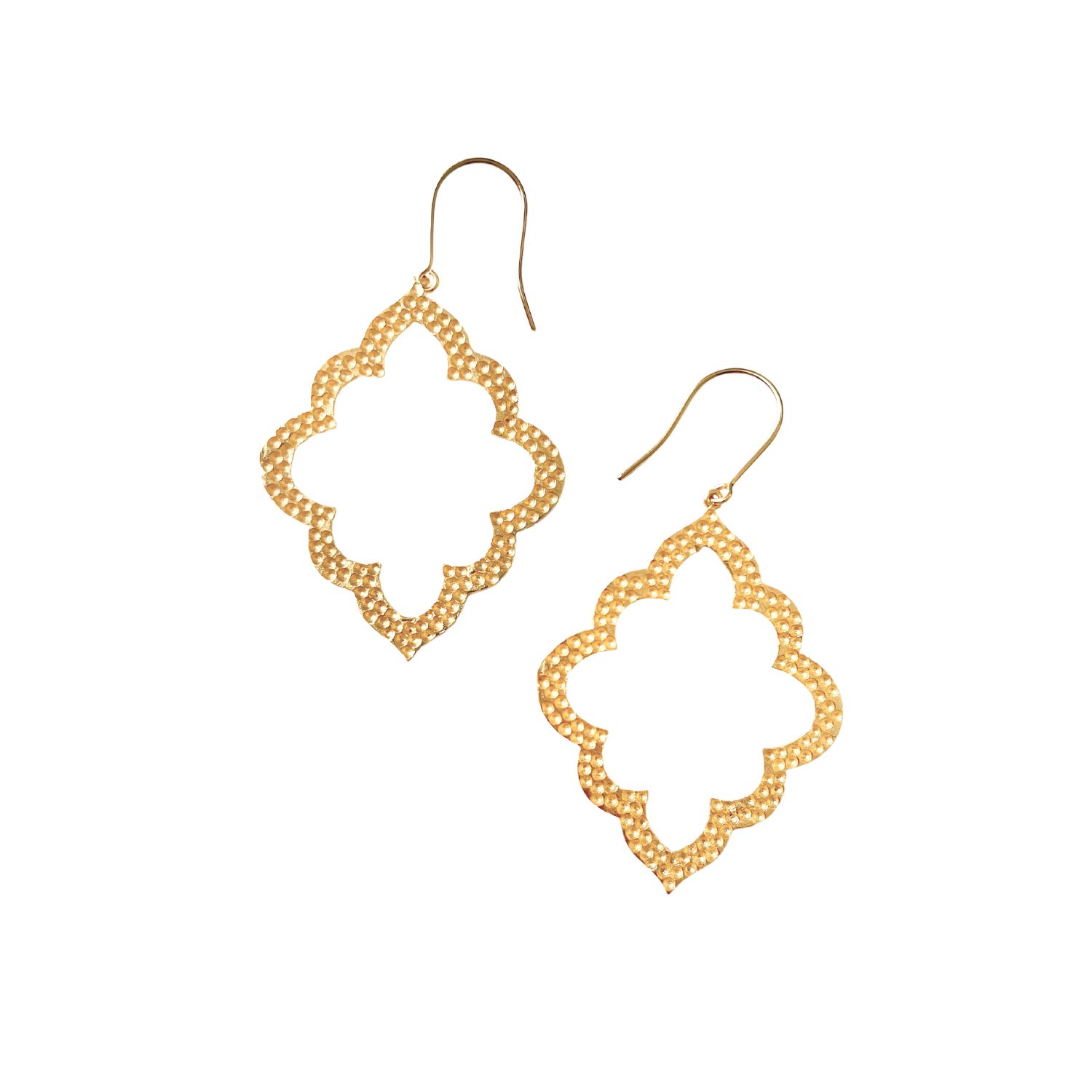 Rize Women's Gold Jaipur Ashram Window Earrings