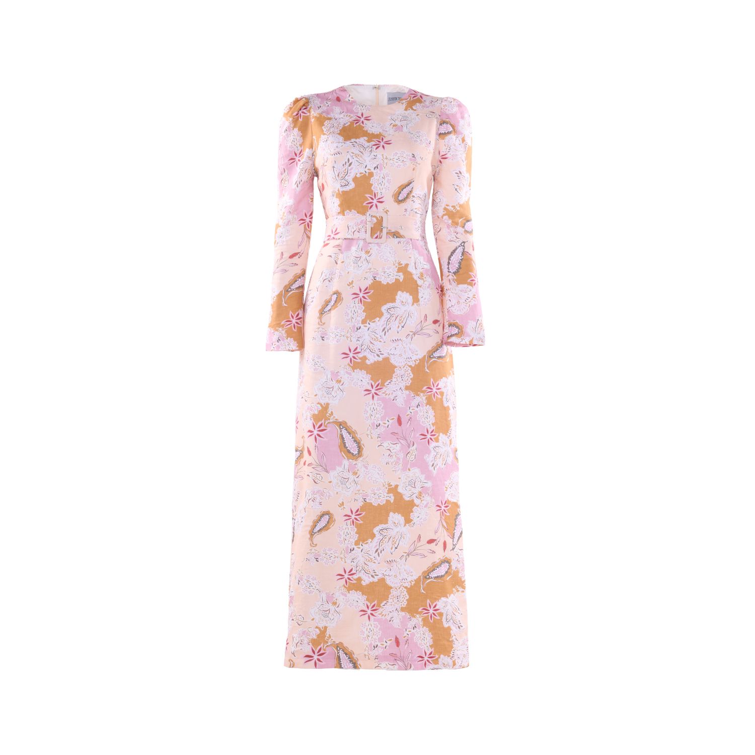 Justin Tong Women's Neutrals / Pink Hazel Maxi Dress