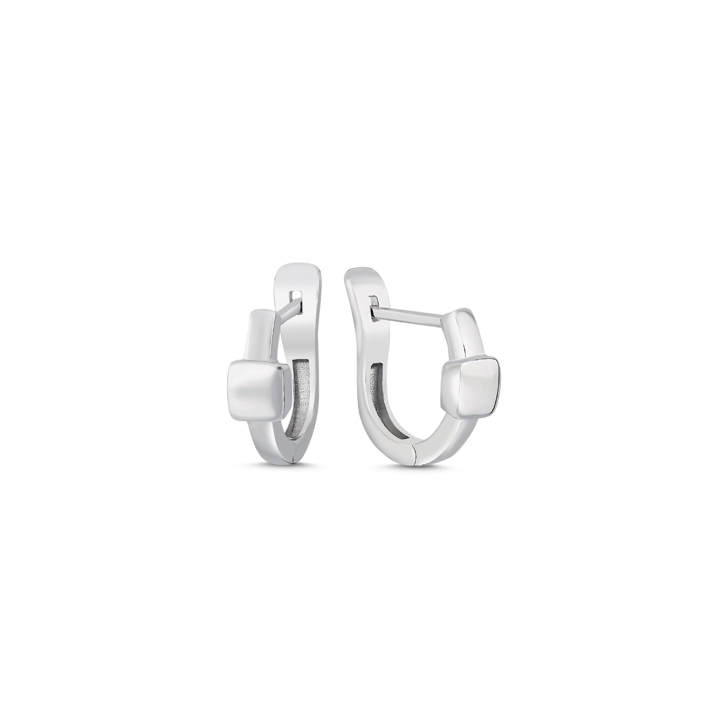 Mishka Women's Simplicity Huggie Earring Silver In Silver