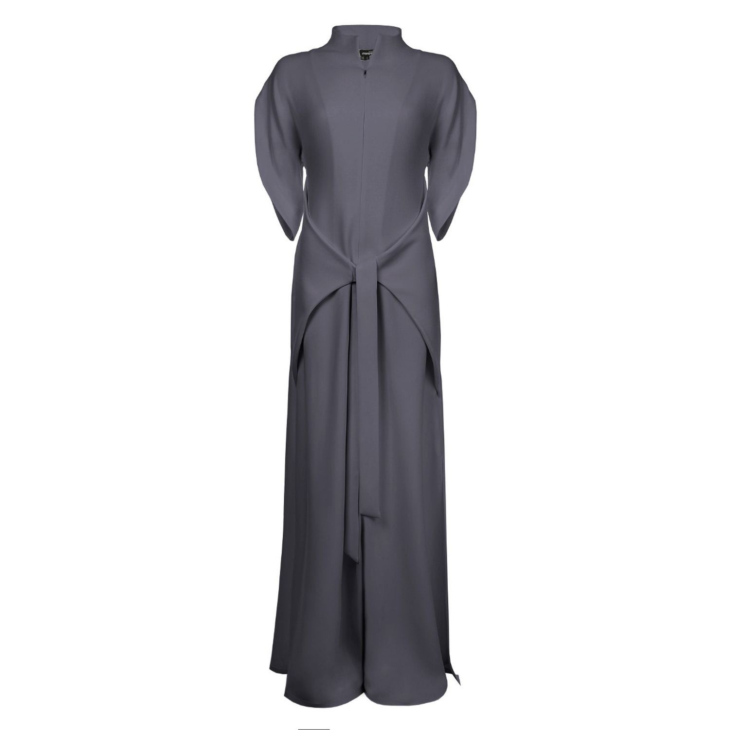 Monosuit Women's Jumpsuit Viscose Lea With Pants- Skirt - Grey In Grey