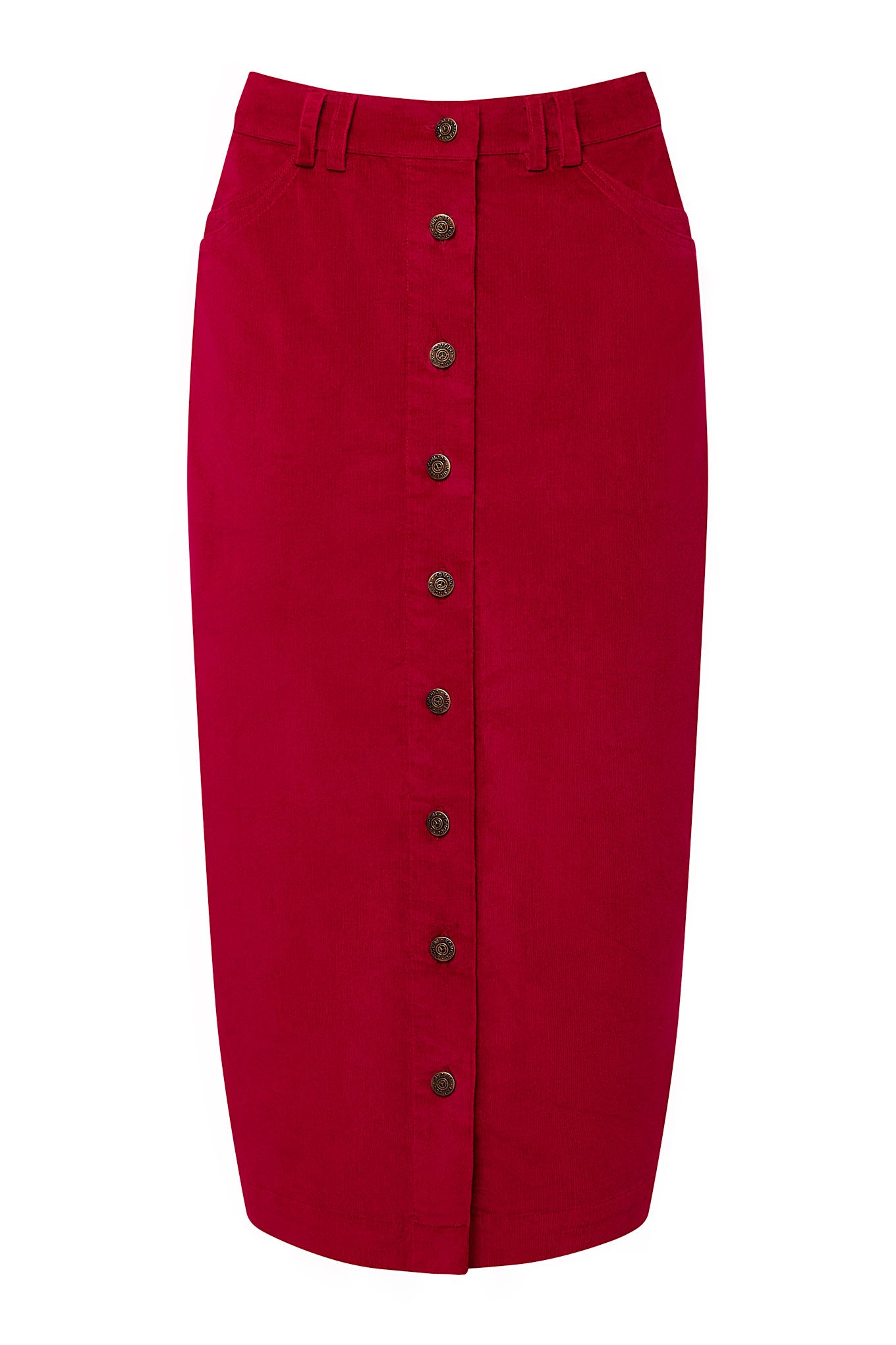 Women’s Red Isabel - Organic Cotton Skirt Cherry Small Komodo