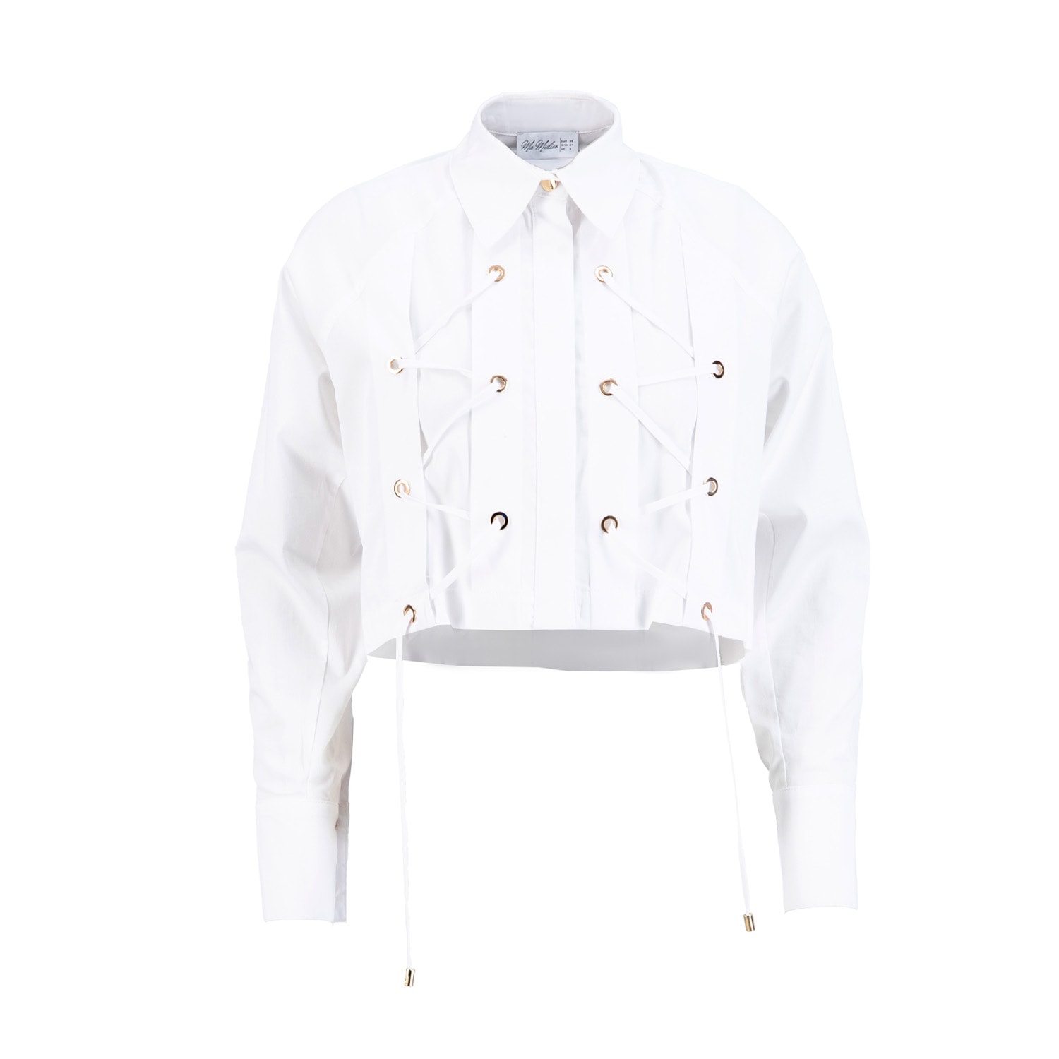 Ma Mulier Women's White Eyelet Detailed Shirt In White