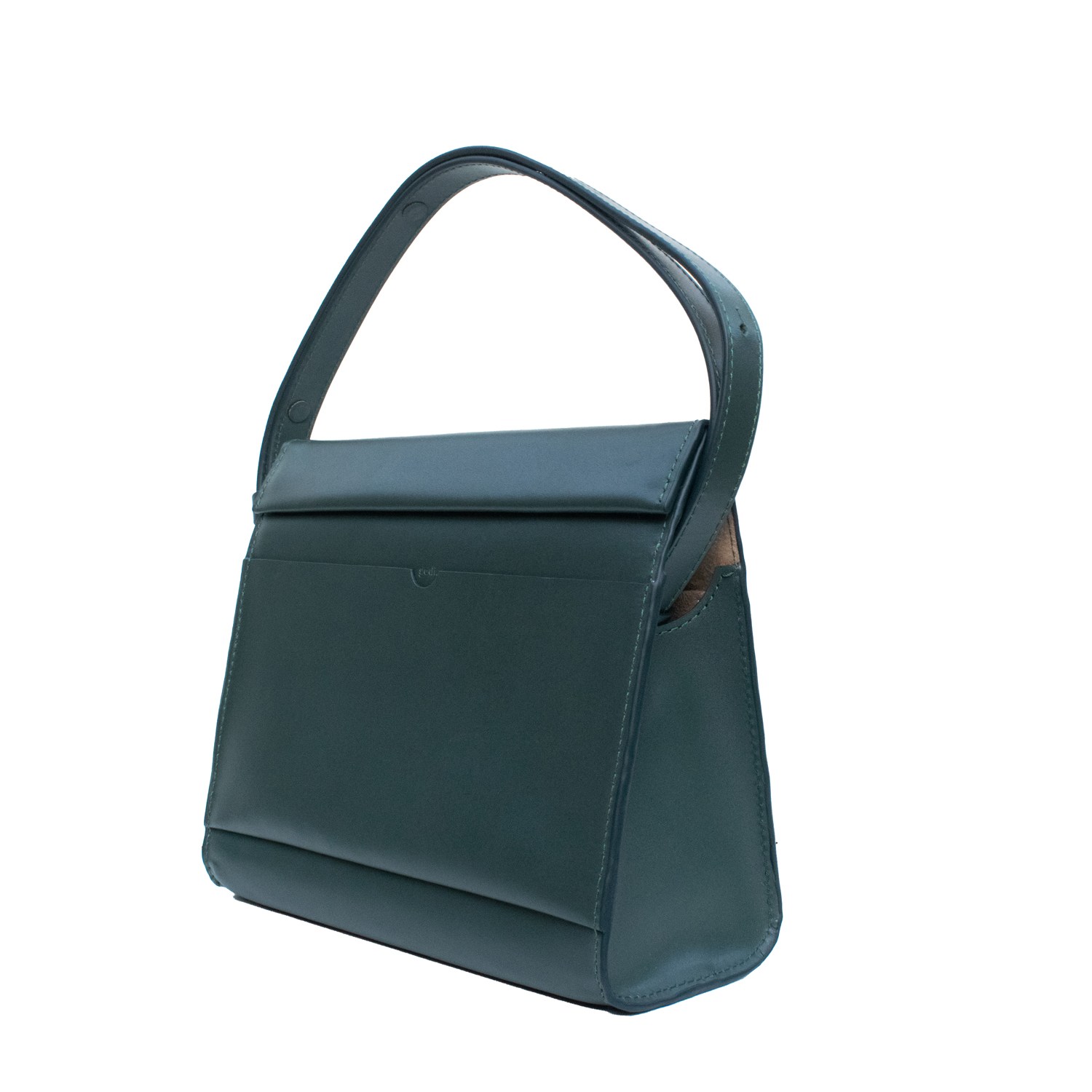 Godi. Women's The Christy Handmade Adjustable Mini Shoulder Bag - Dark Green In Green