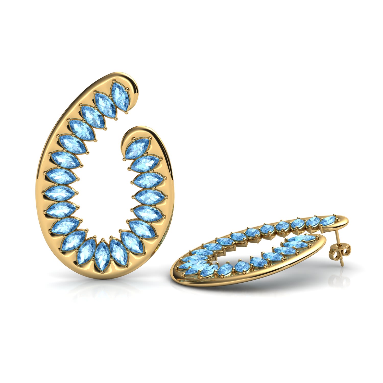 Women’s Santa Fe Earrings - Blue Sara Shala Design