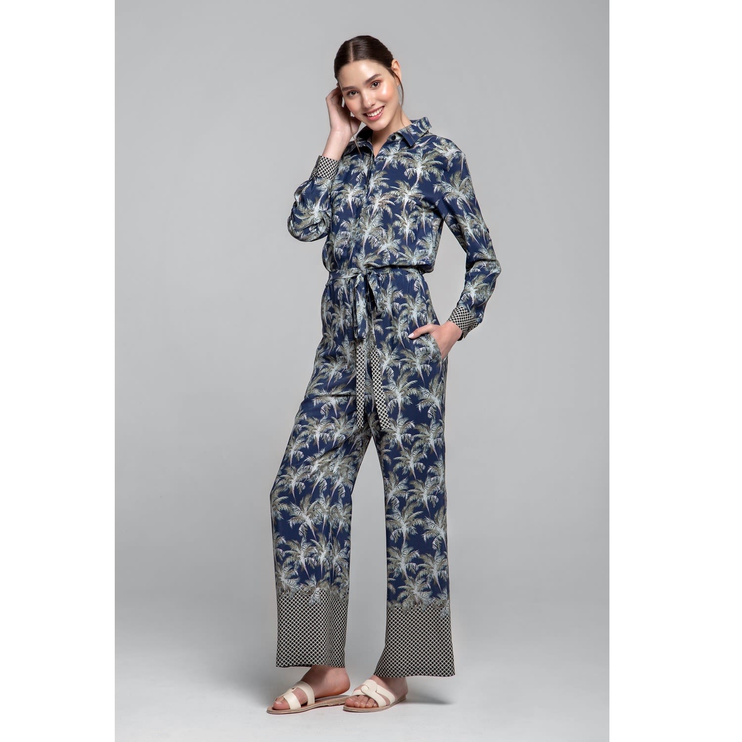 shirt style jumpsuit