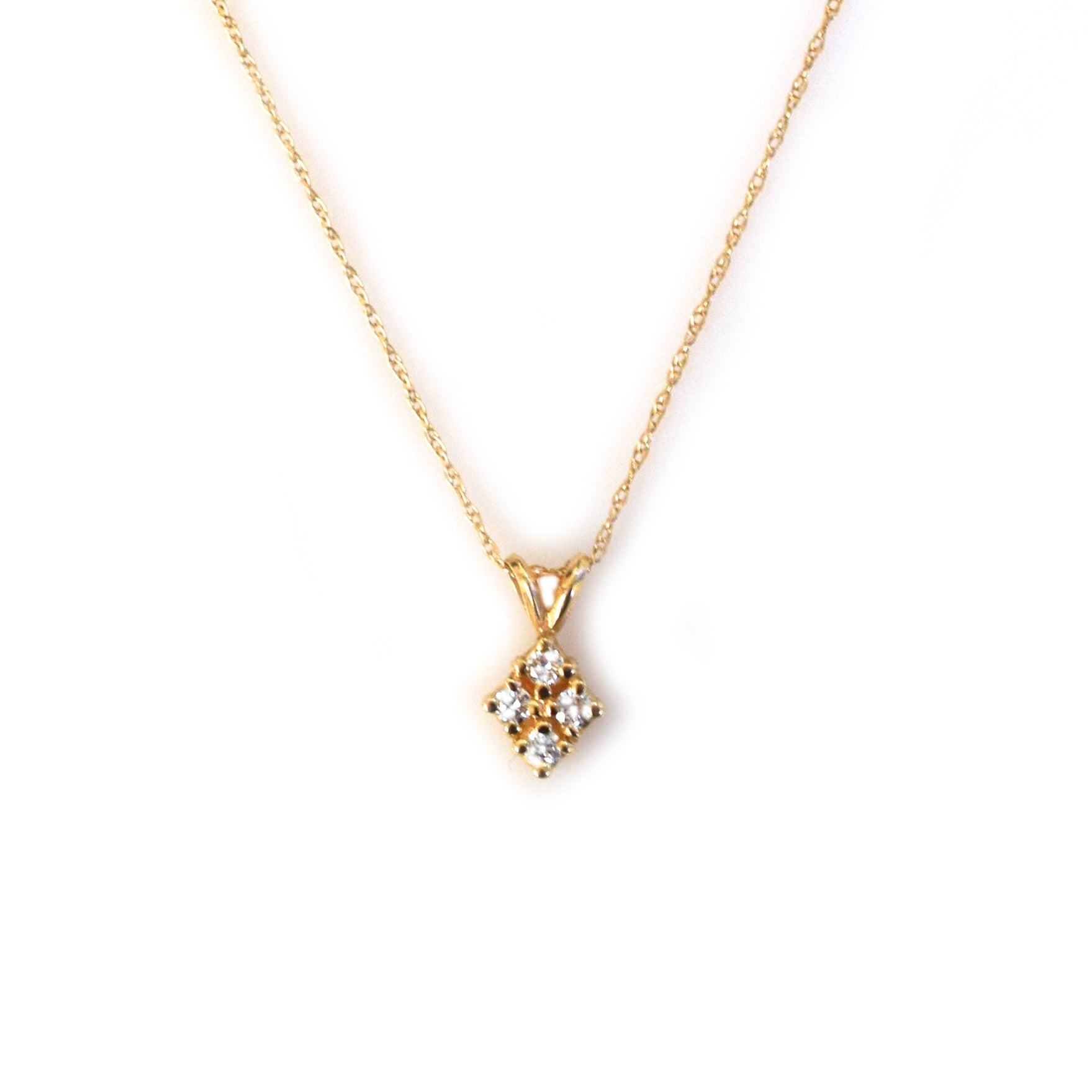 Women’s Solid Gold Diamond Love-Shield Pendant La Kaiser