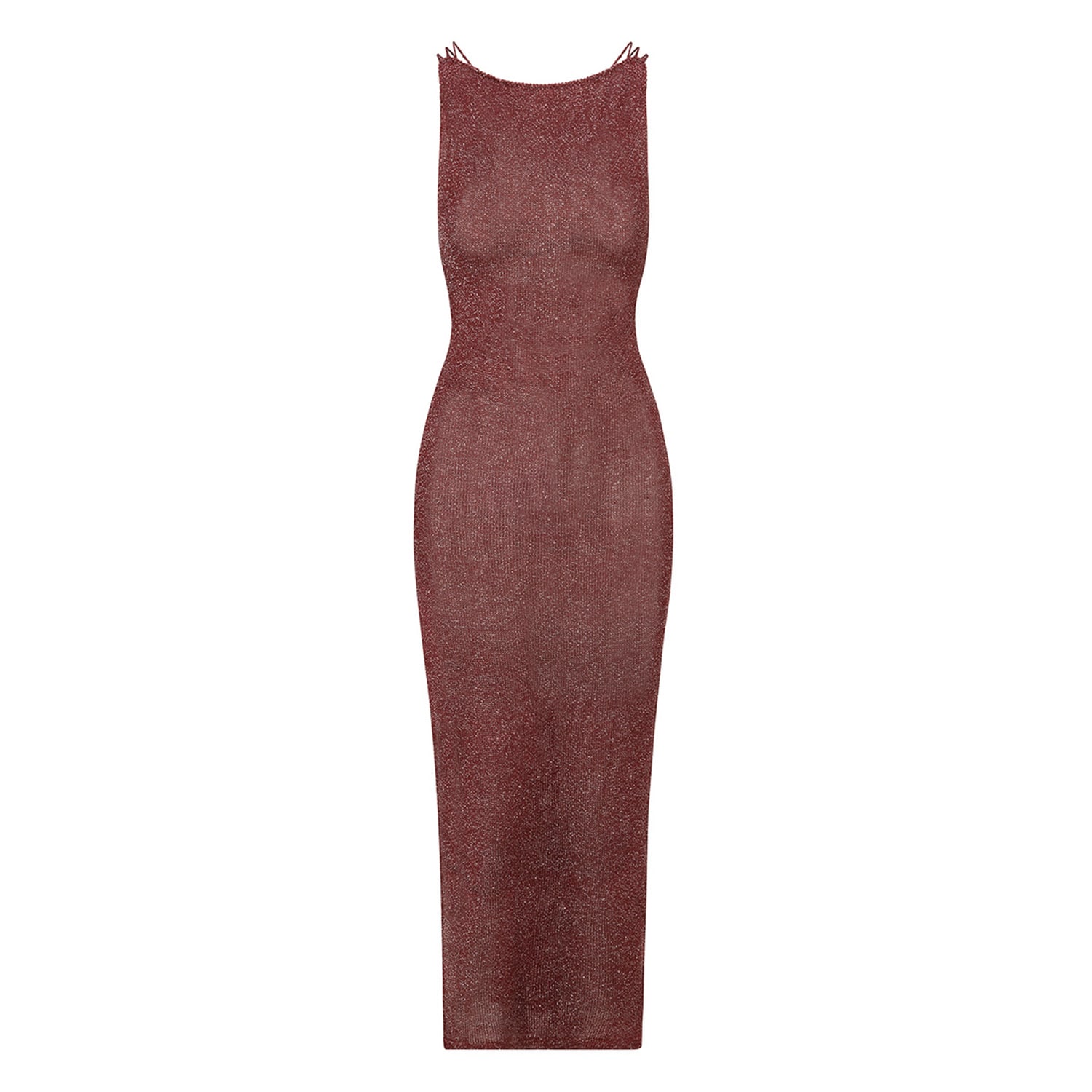 Women’s Red / Silver The Sienna Dress In Wine Small Sinipesa