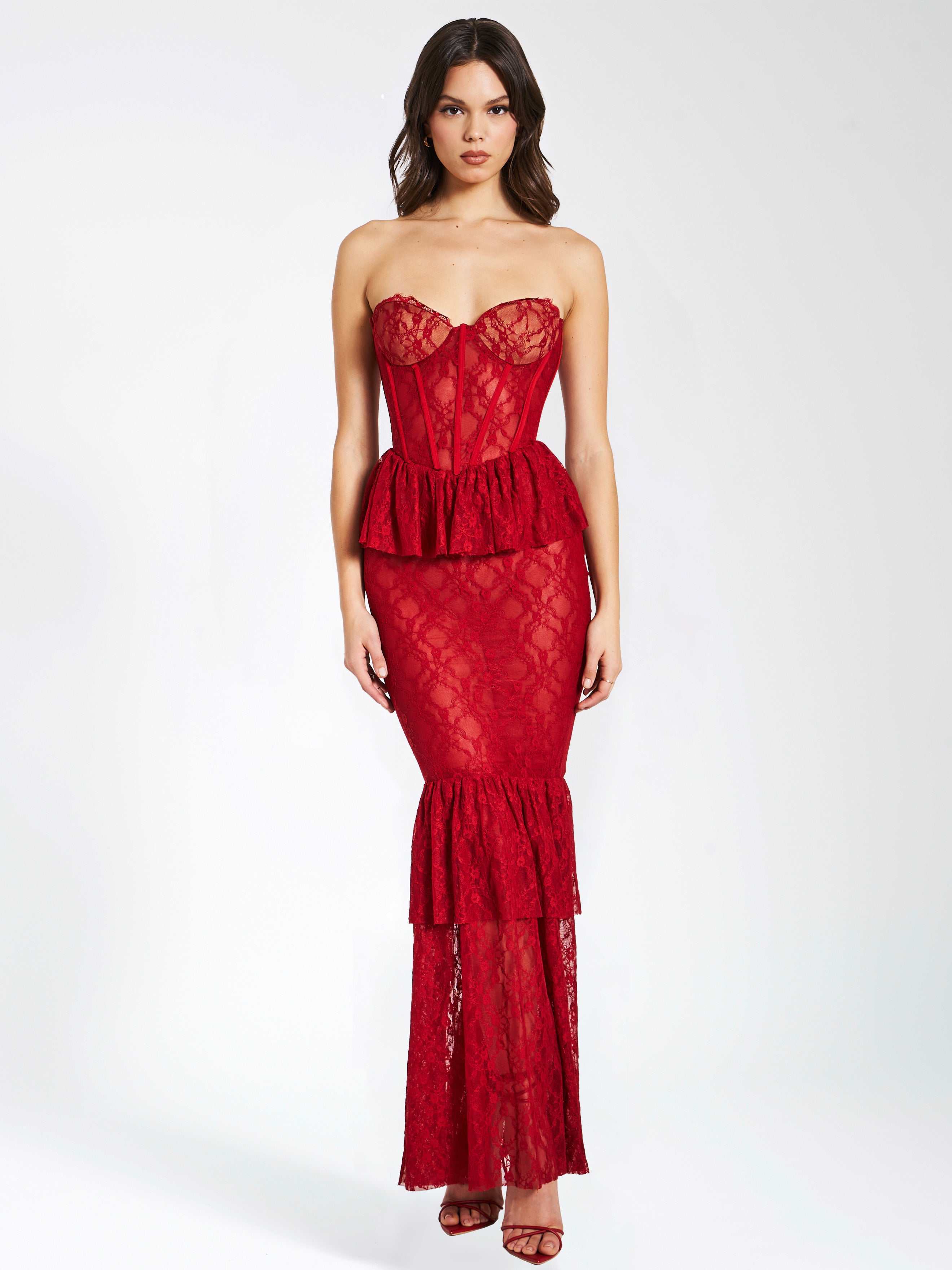 white christmas dresses Emerald Prom Dress – Naomi Corset Gown