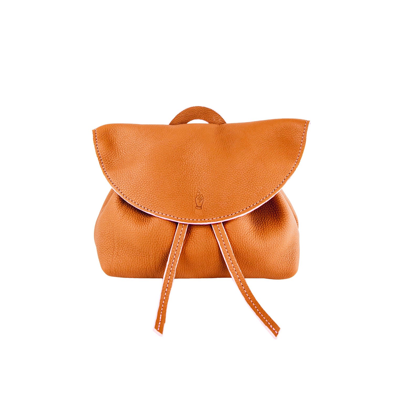 Women’s Brown Bea Backpack - Pebbled Caramel One Size Honeymouth