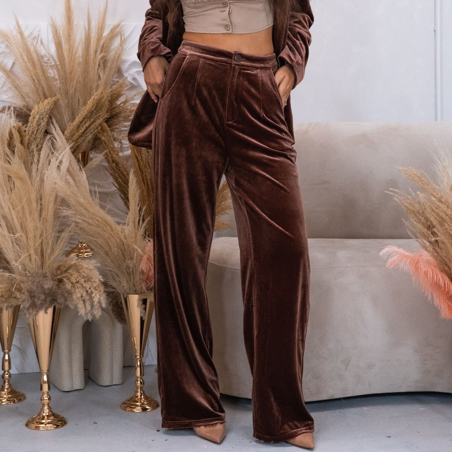 Womens Velvet Trousers by BALOU