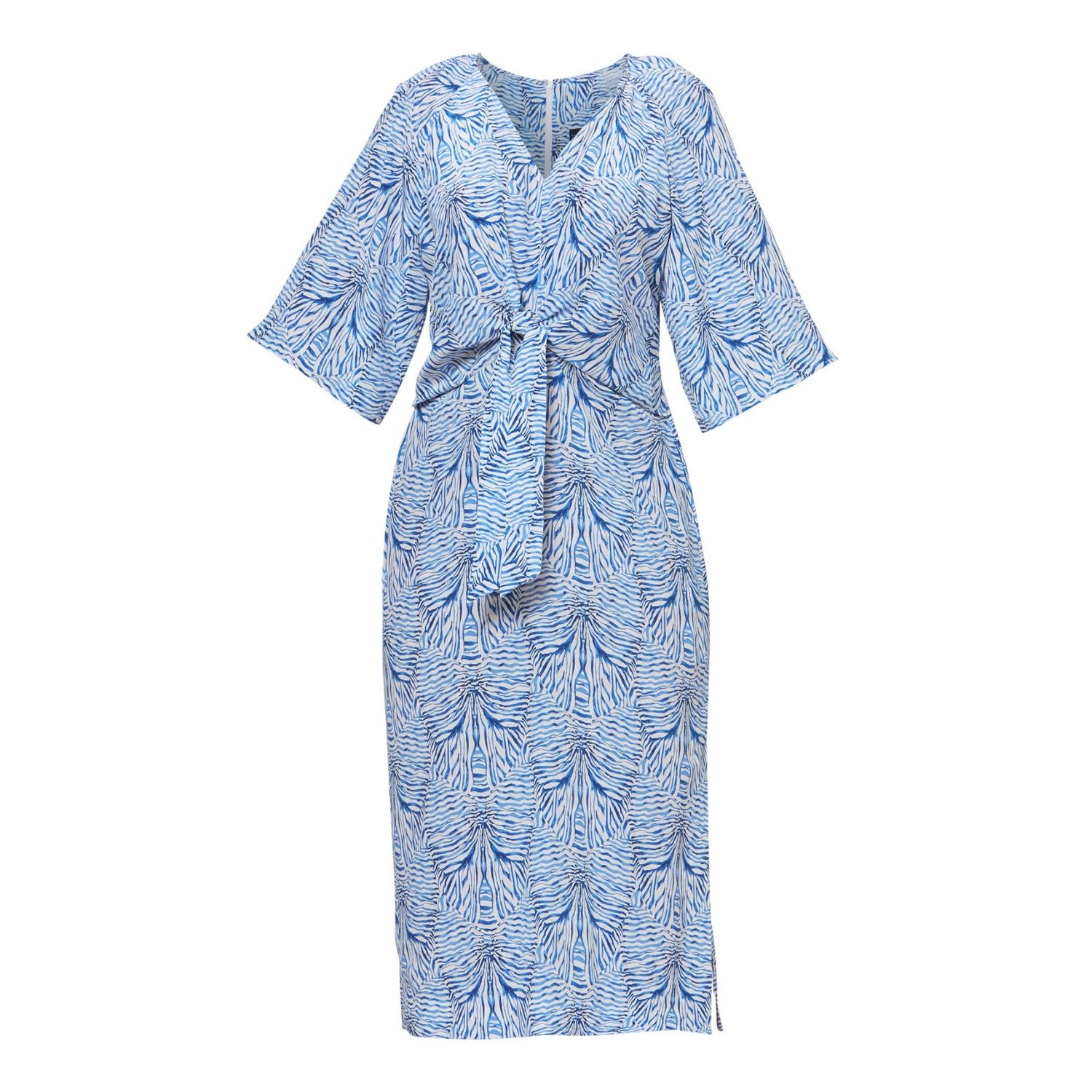 Women's Ailbhe Stripe And Bow Print Dress - Made With Liberty Fabric | Large | Helen Mcalinden