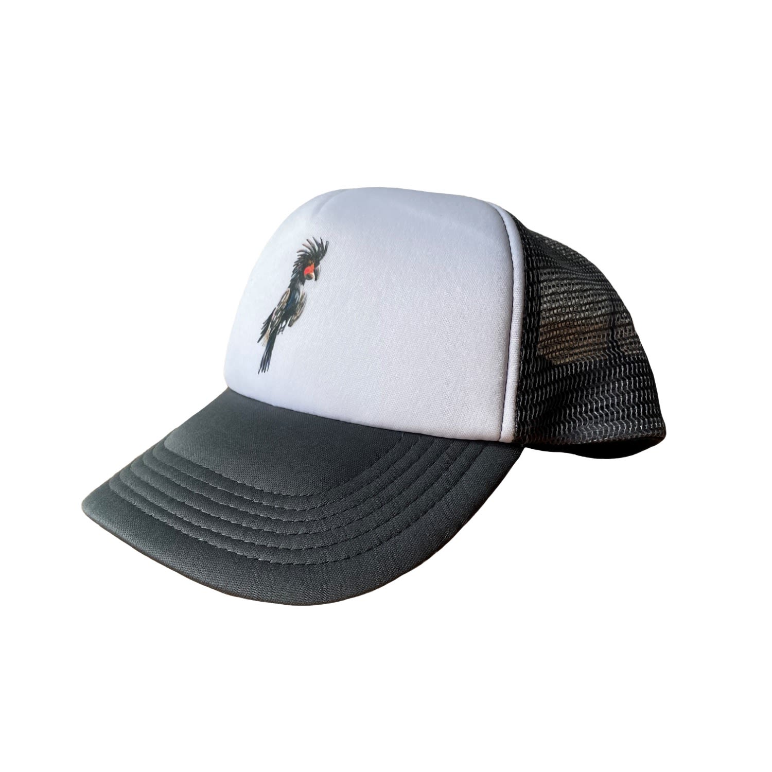 Men’s Grey Original Trucker Cap Dark Gray Cockatoo Catchii