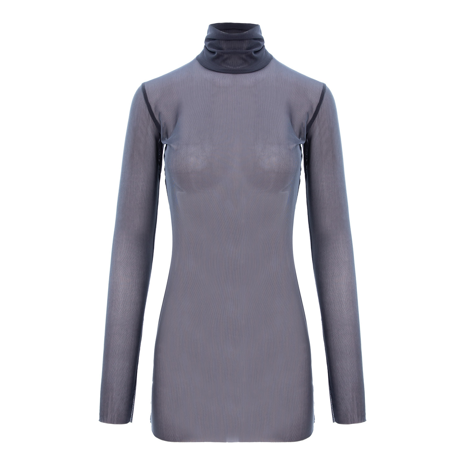 Concept A Trois Women's Grey Tulle Blouse In Grey