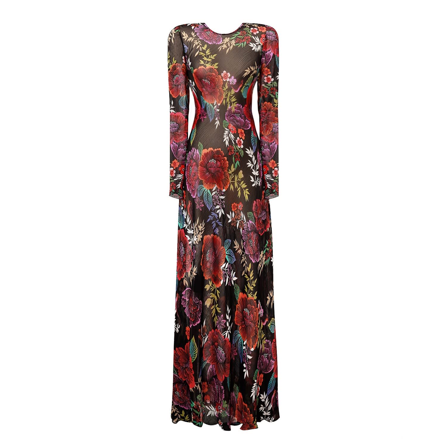 Women's Mimosa Maxi Gown Dress in Flower Bomb | Extra Small | Sanctumum