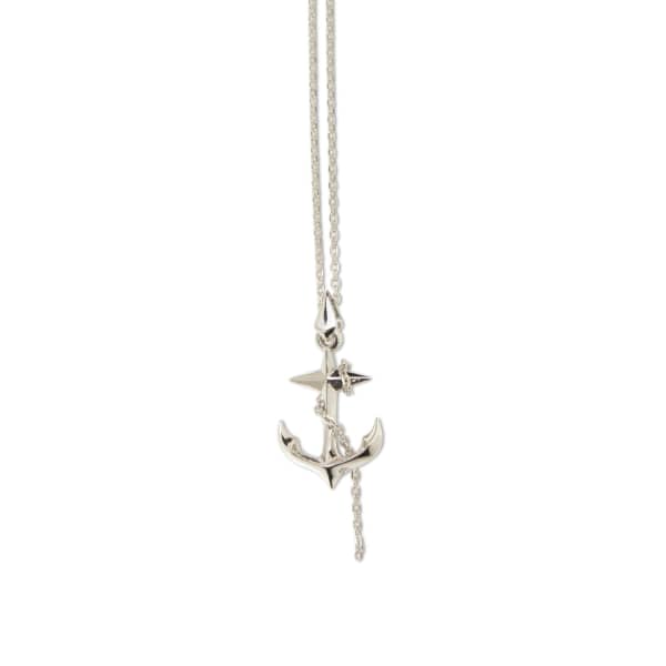 Gucci Black Sea Silver Anchor Pendant