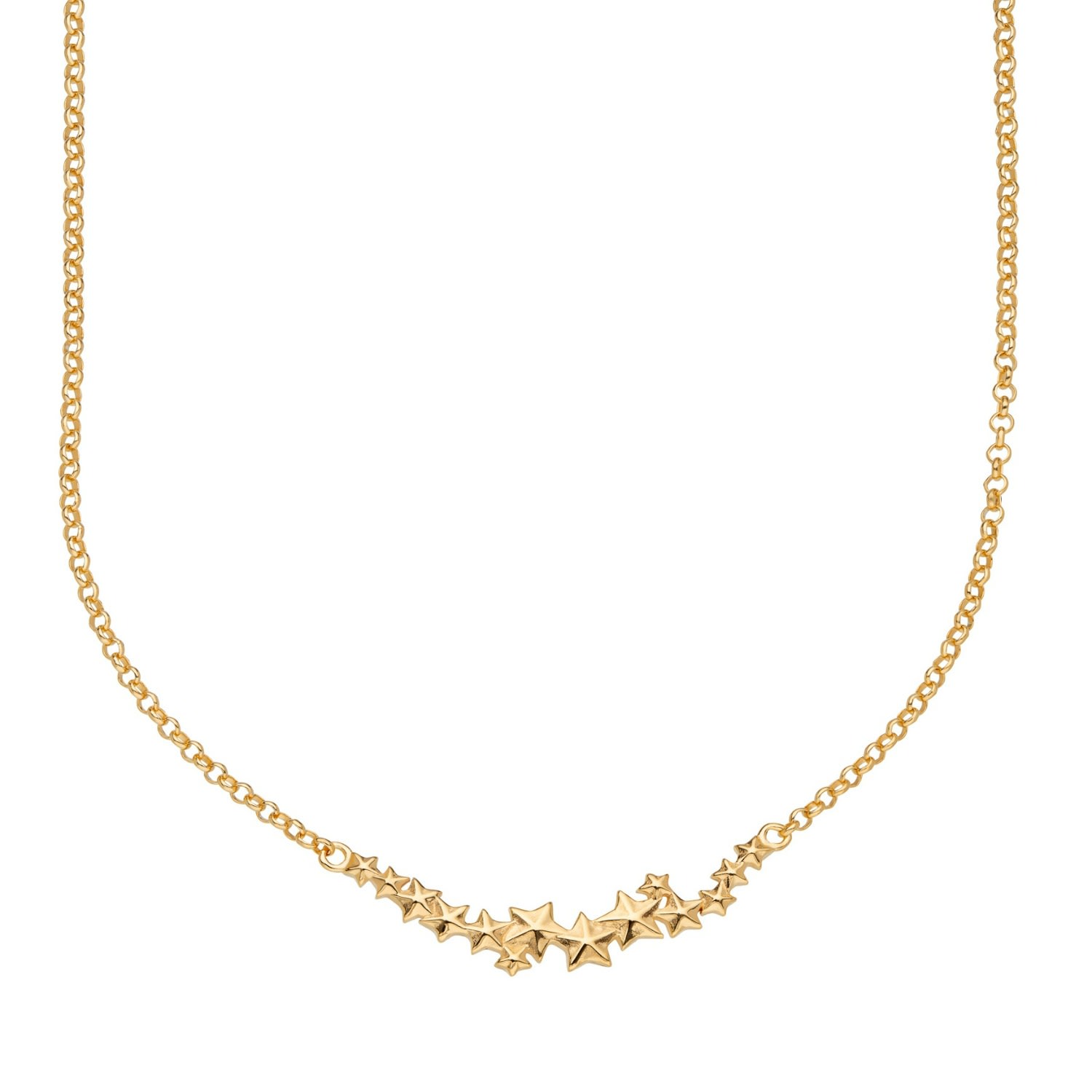 Women’s Gold Plated Star Cluster Necklace Lily Charmed