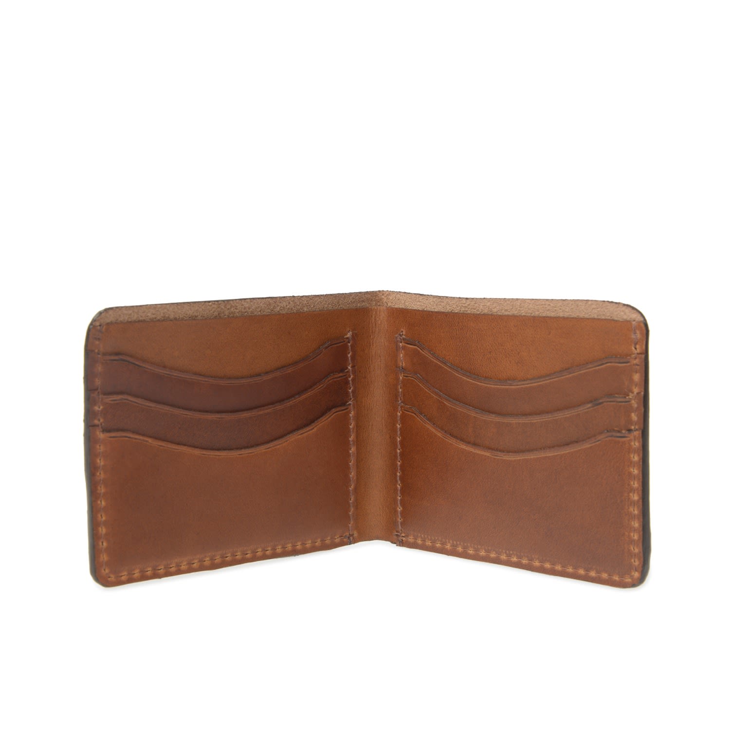 Vida Vida Men's Brown Luxe Tan Leather Wallet For Cards In Brown