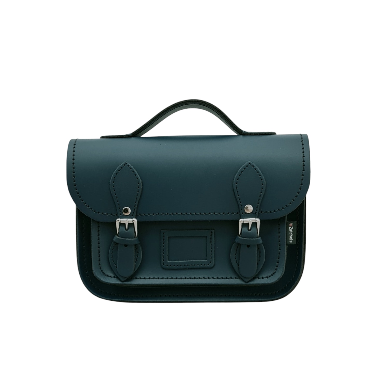 Zatchels Women's Leather Midi Satchel - Pine Green In Green