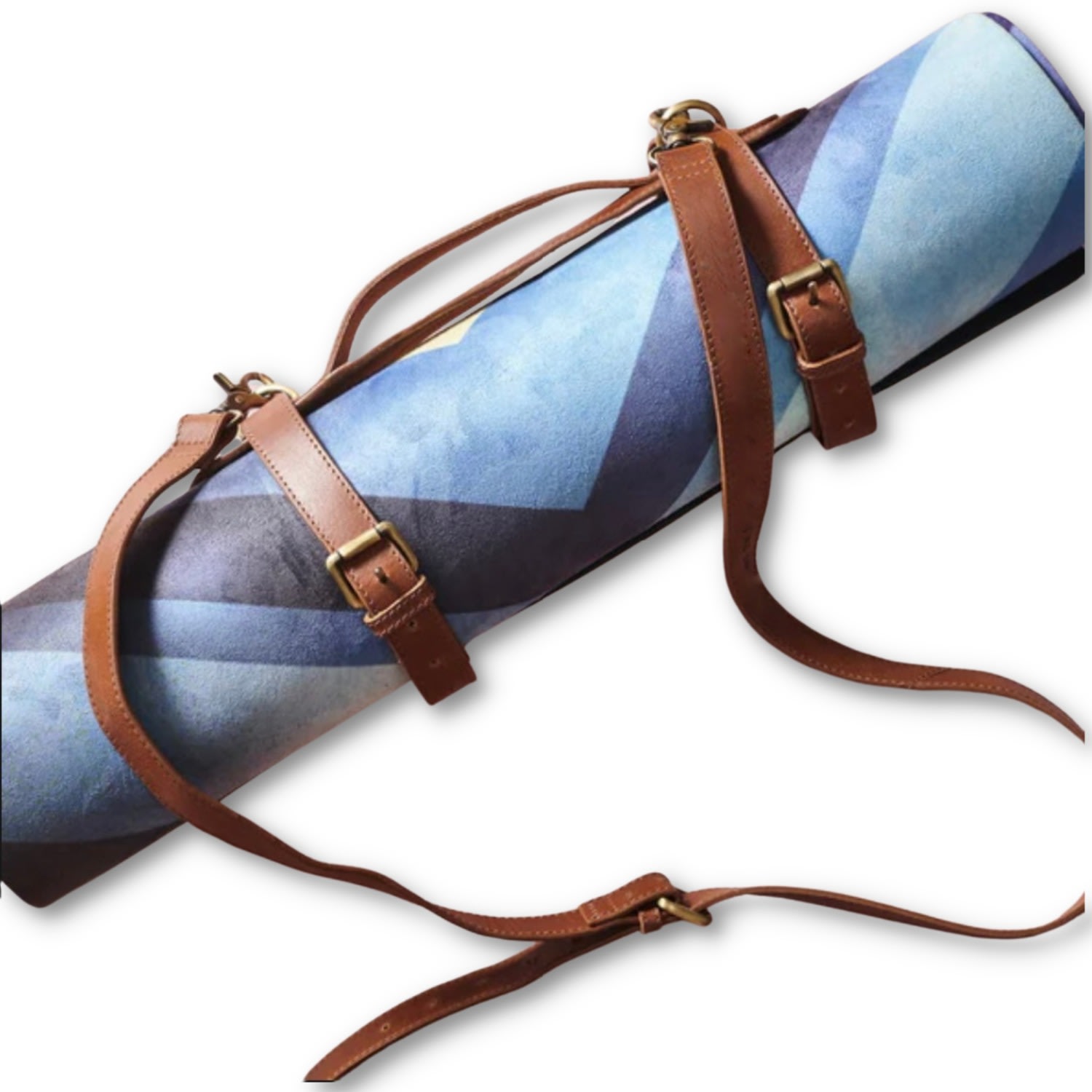 Vida Vida Women's Brown Handmade Leather Yoga Mat Strap