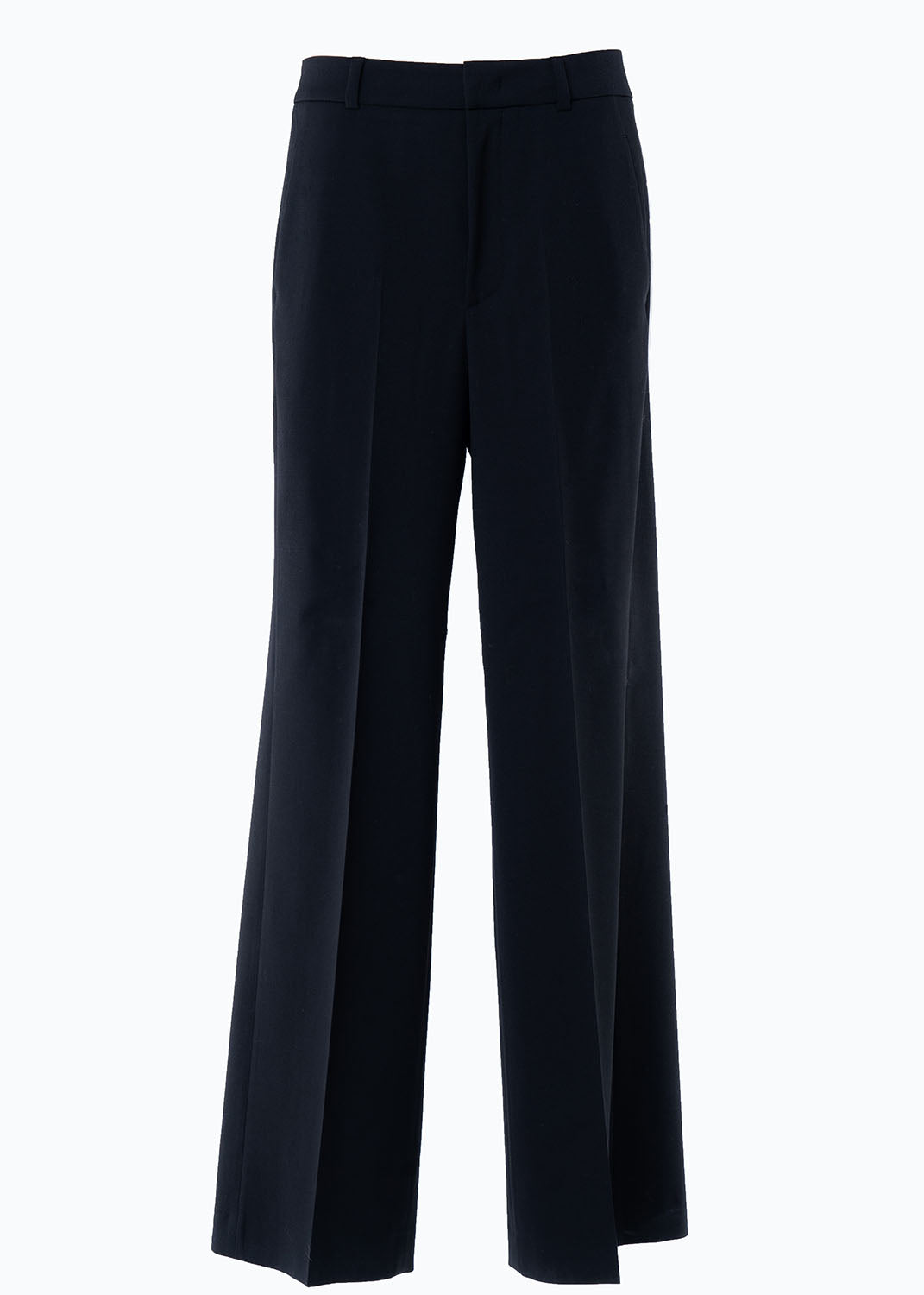 Altramoda Redressing The World Women's Black Pantaloni Gamba Larga Nero Da Donna In Lana Responsabile In Black