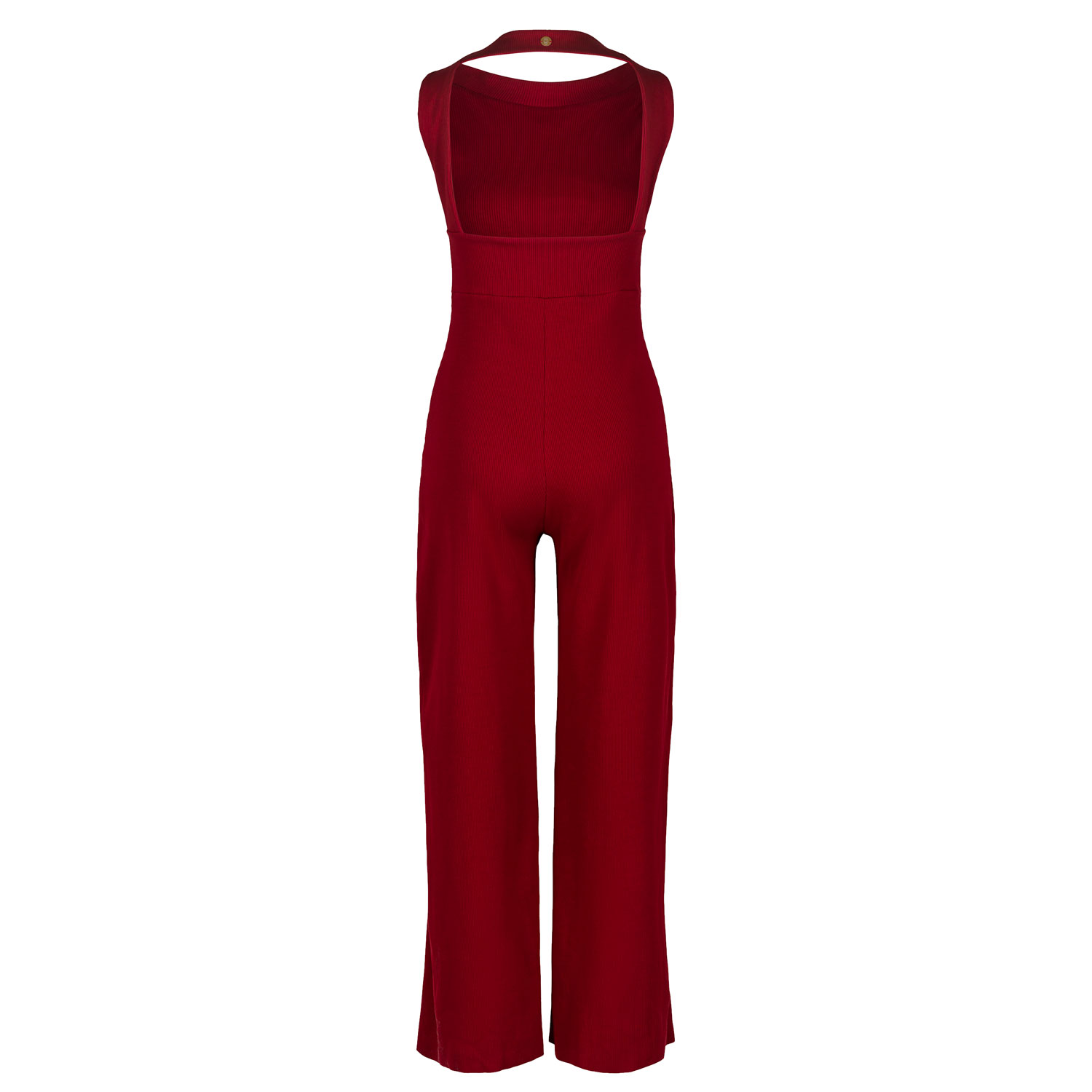 Women’s Marylin Jumpsuit Open Back Chili Red Medium Marianne by Marie Jordane