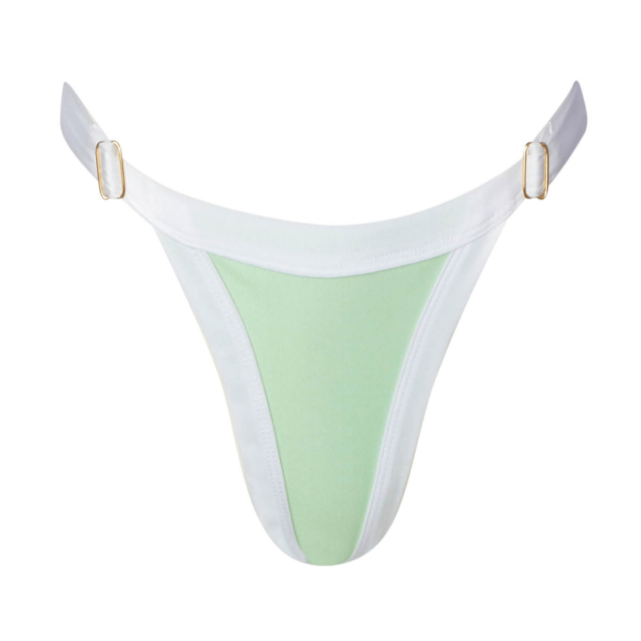 Soah Women's Alicia Pastel Green High-cut Leg Bikini Bottom In Green