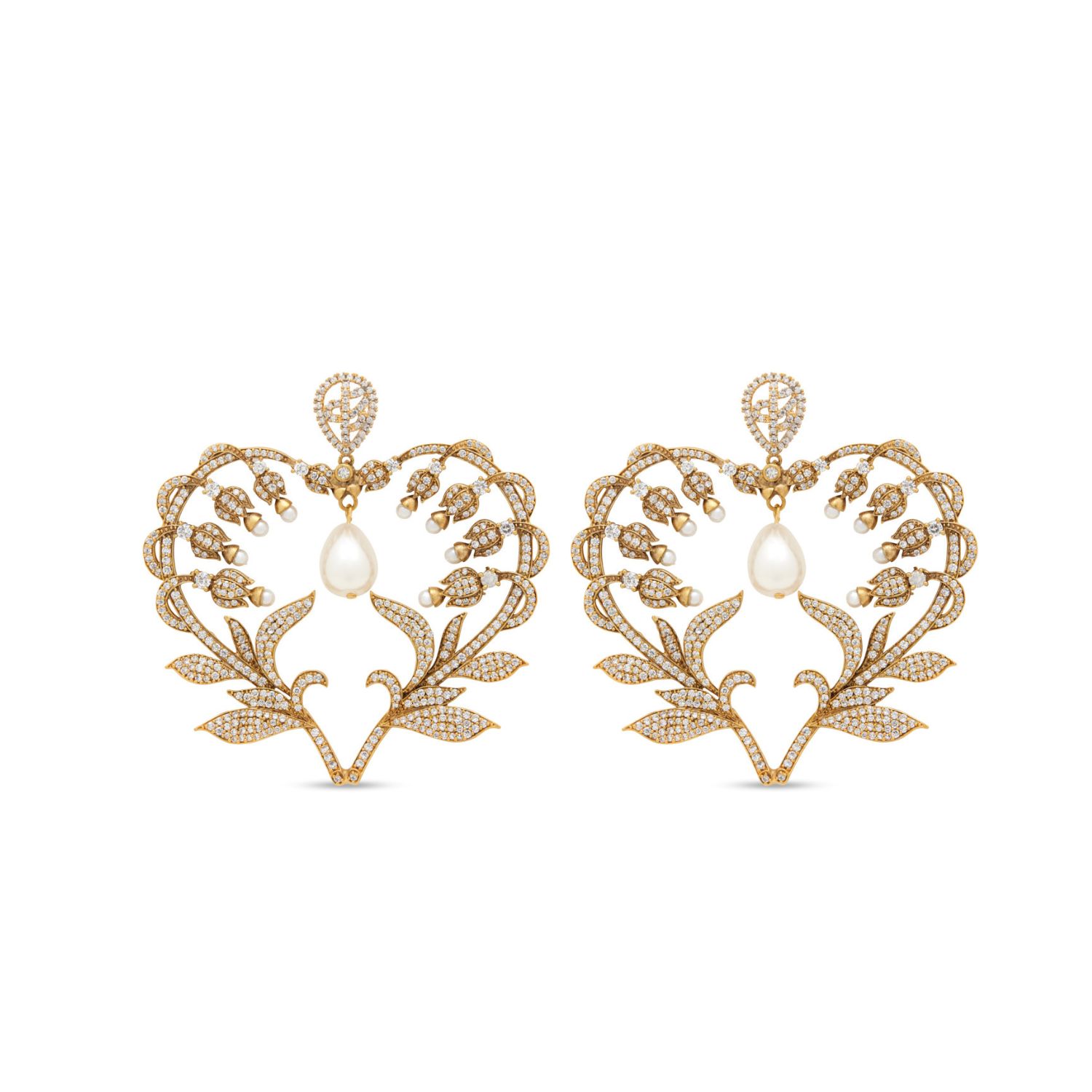 Stephanie Browne Australia Women's Queen Of Hearts Earrings - Gold