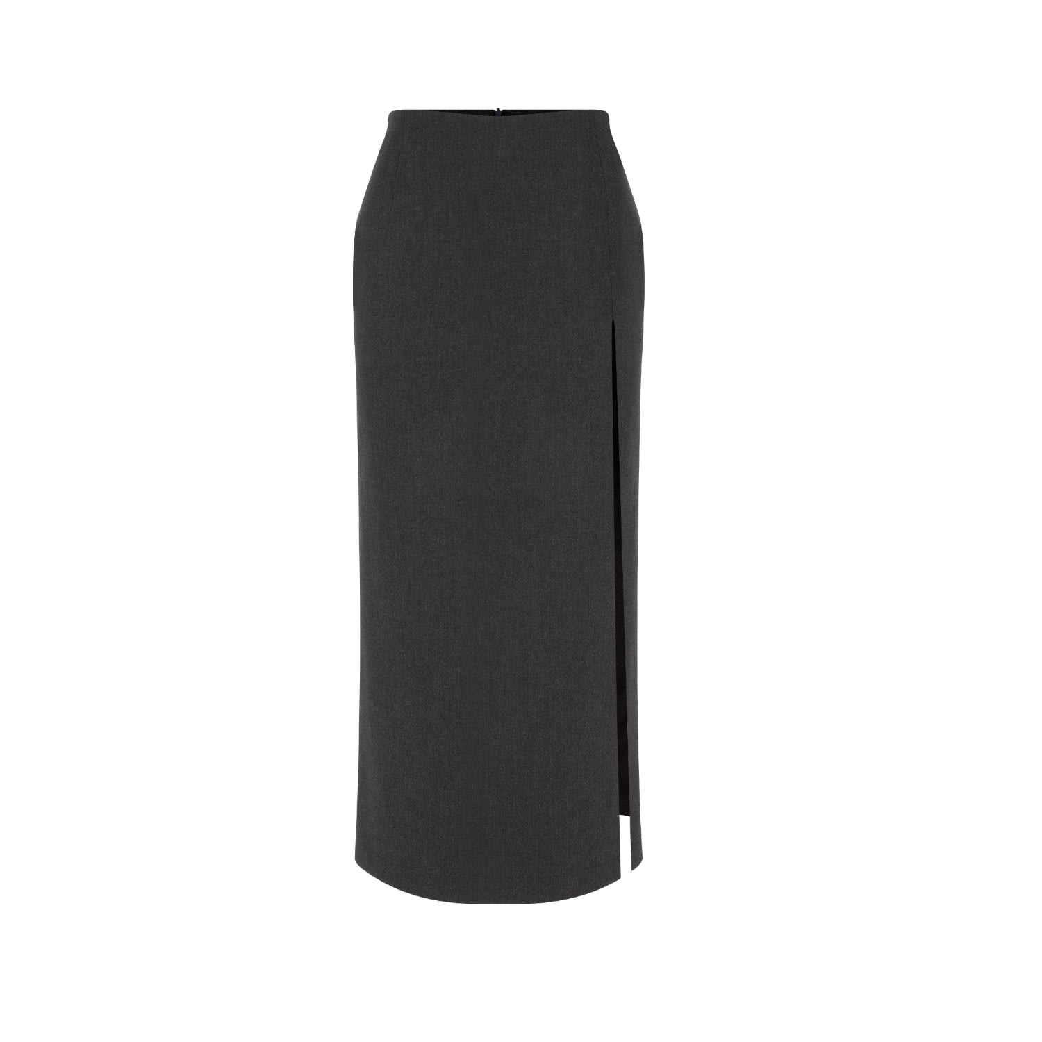 Women's Lea Twill Maxi Skirt In Grey | Small | Nazli Ceren