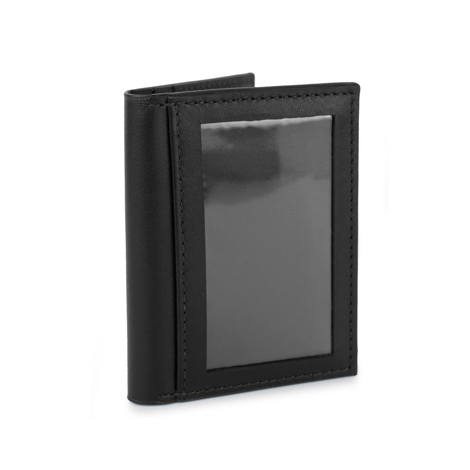 Men’s Leather Id Wallet - Black Godi.