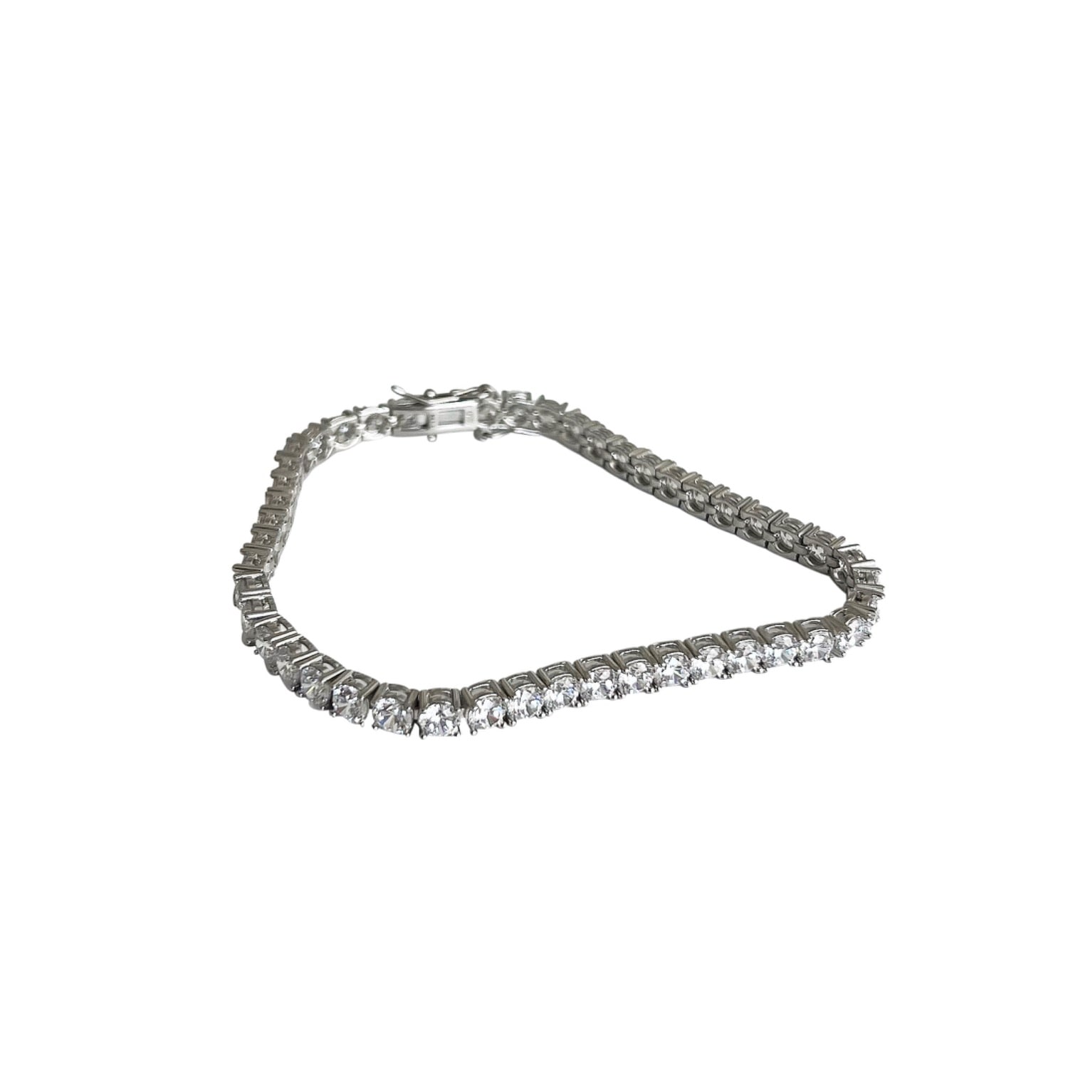 Enti Ana Women's Silver Tennis Bracelet