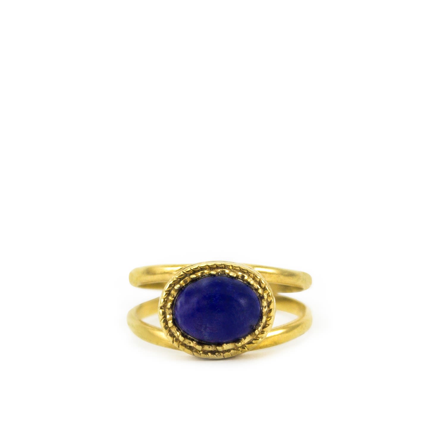 Women’s Gold / Blue Cordellina Lapis Ring Vintouch Italy