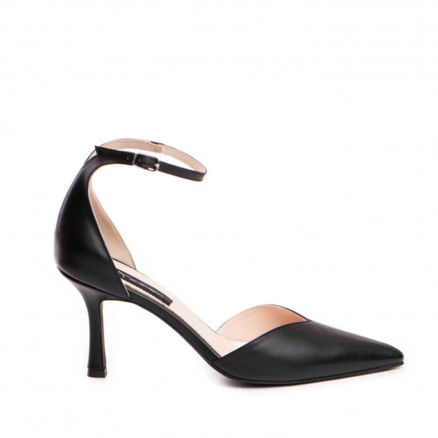 The 5th Element Women's Classy Pumps In Black Leather In Black
