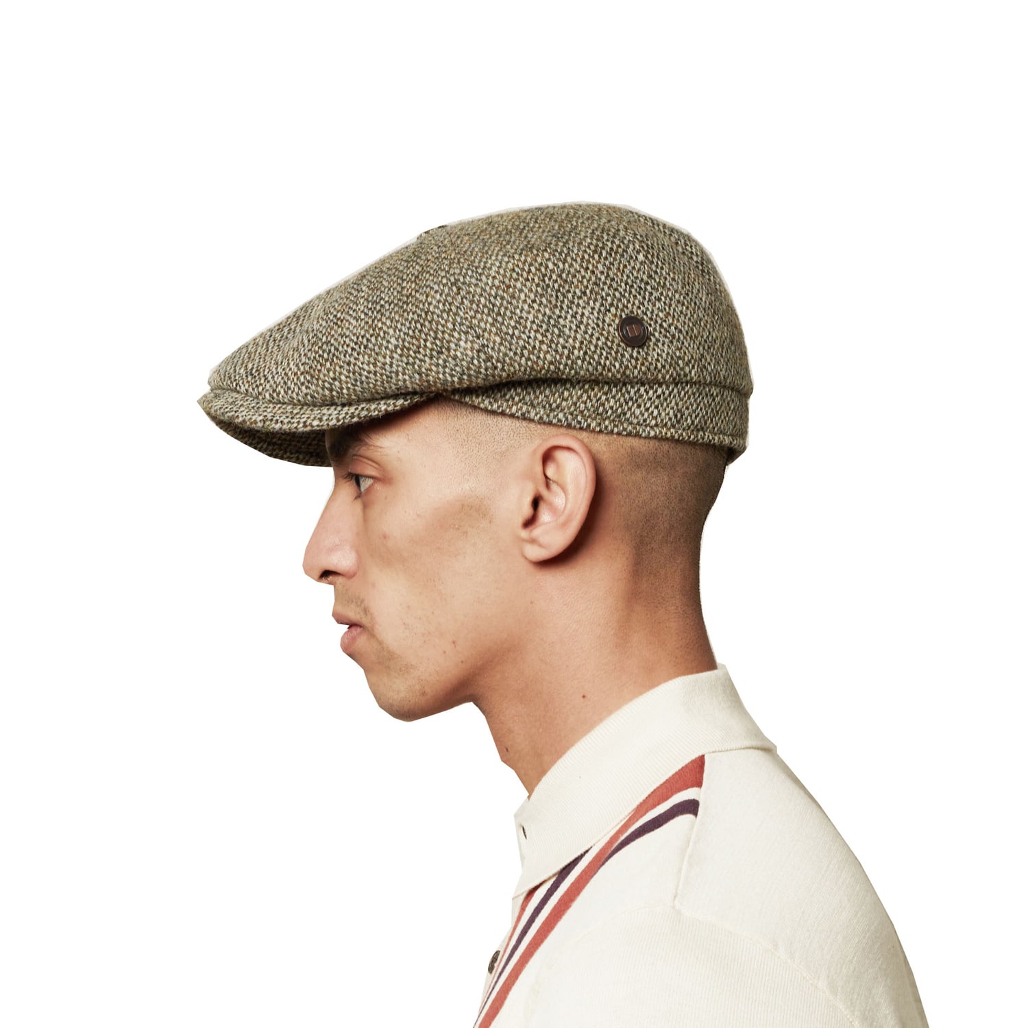 Dasmarca Hats Men's Harrison Grove Light Green Harris Tweed Newsboy Cap In Green