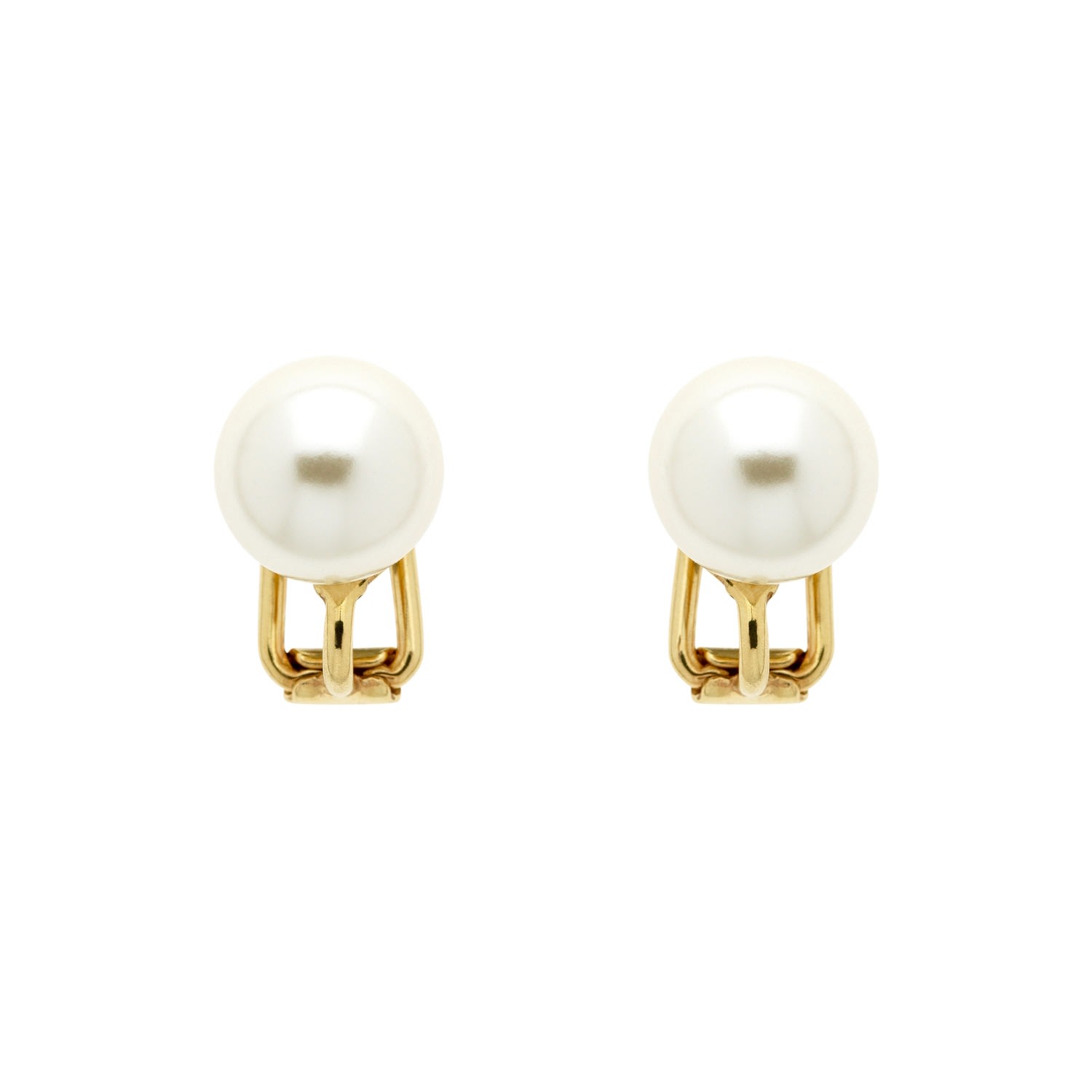 Women’s White Cream Pearl Stud Clip On Earrings Emma Holland Jewellery