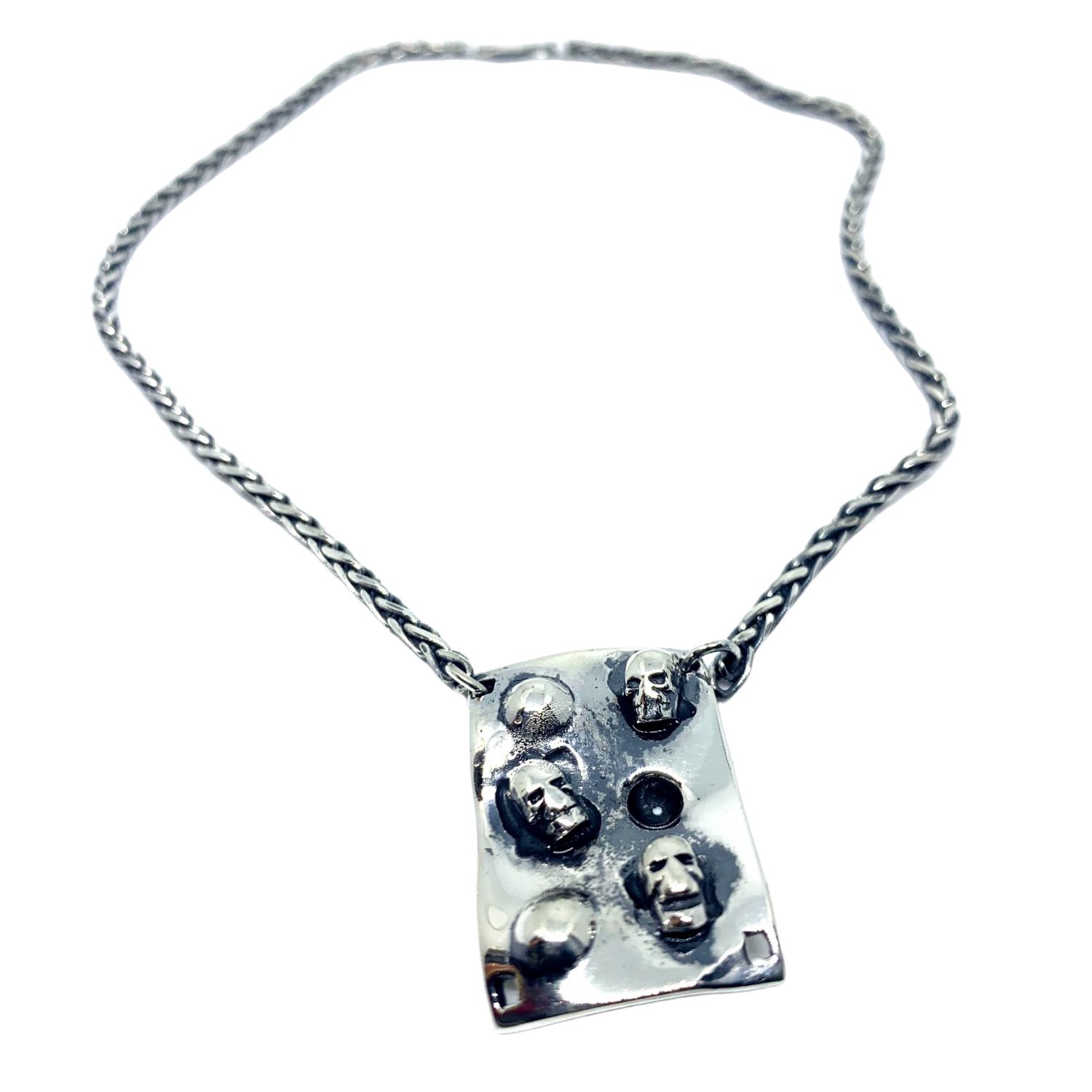 Tg-jewellery By Tamara Gervasio Women's Skull Choker Silver