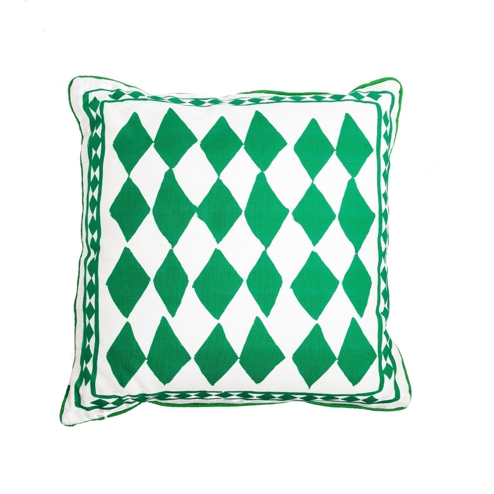 Cushion Cover / "The Green Diamonds" One Size Jessica Russell Flint