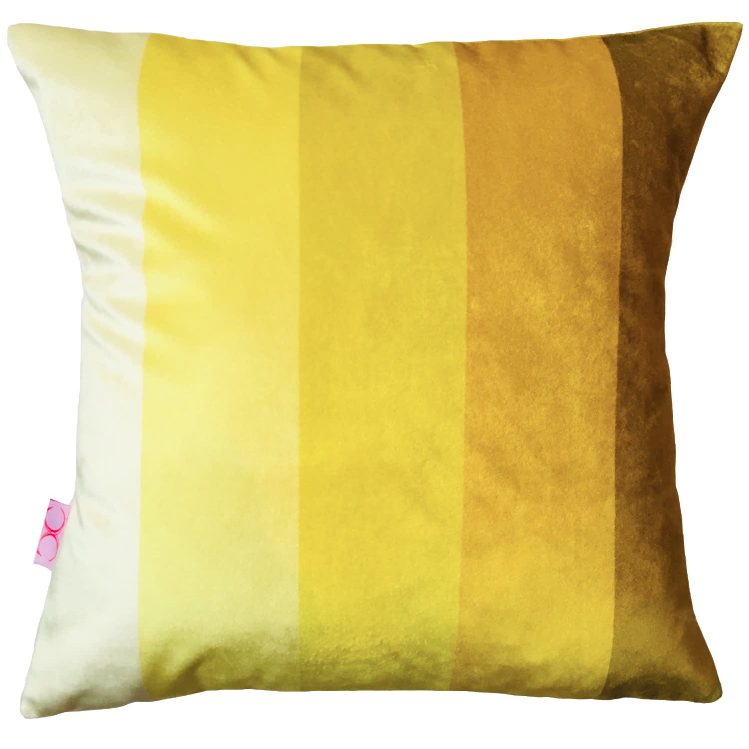 lime velvet cushions