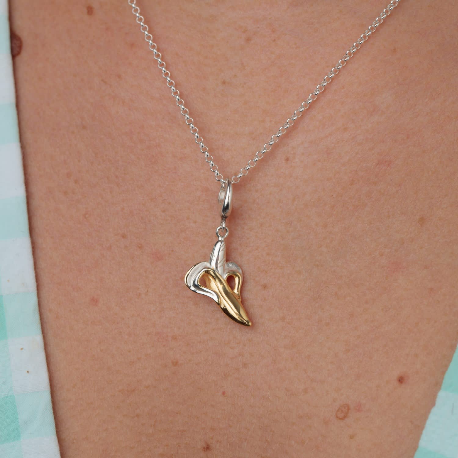 Sterling Silver Banana Charm Necklace | Lily Charmed | Wolf & Badger