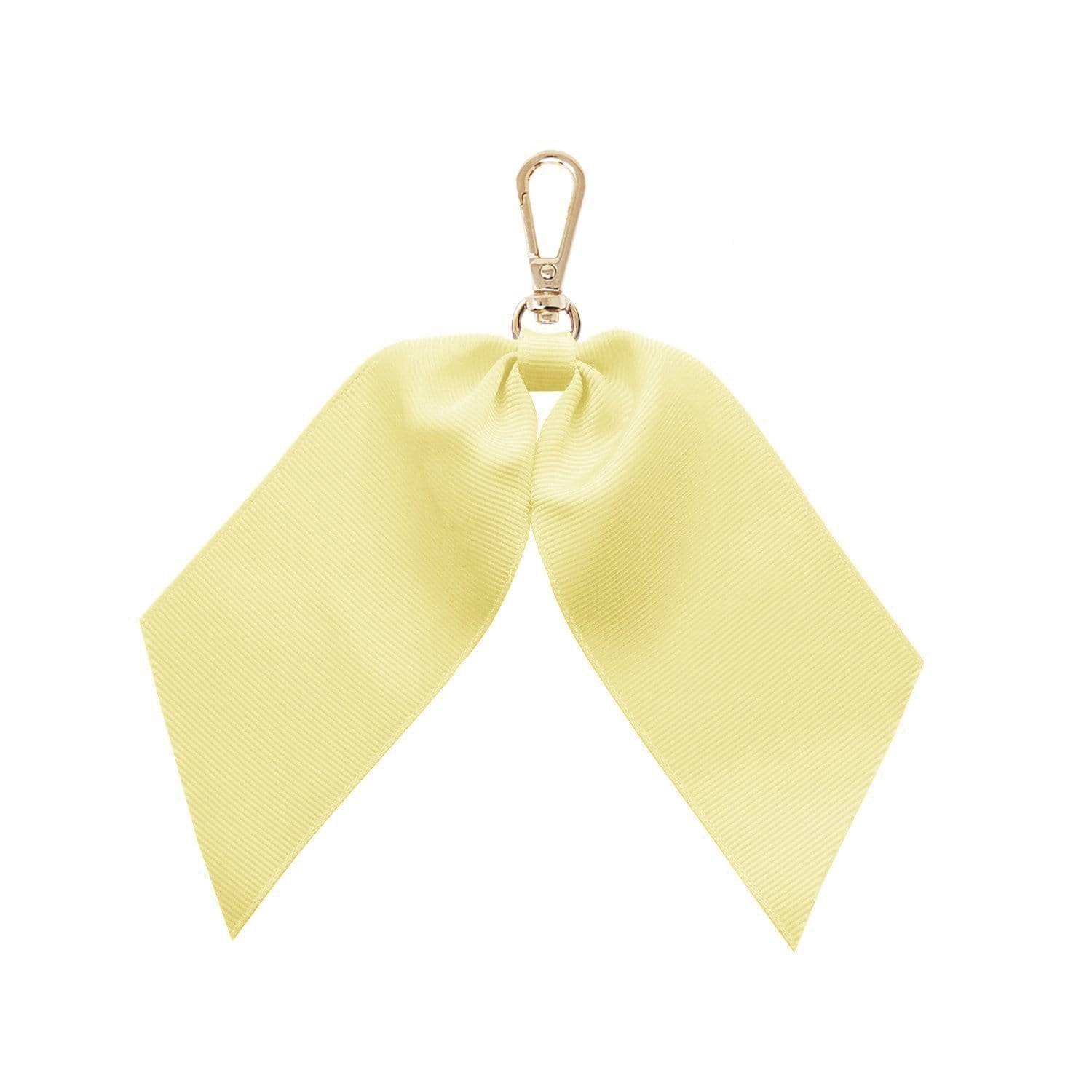 Yellow / Orange Harper Ribbon Keyring - Lemon One Size Jlr London