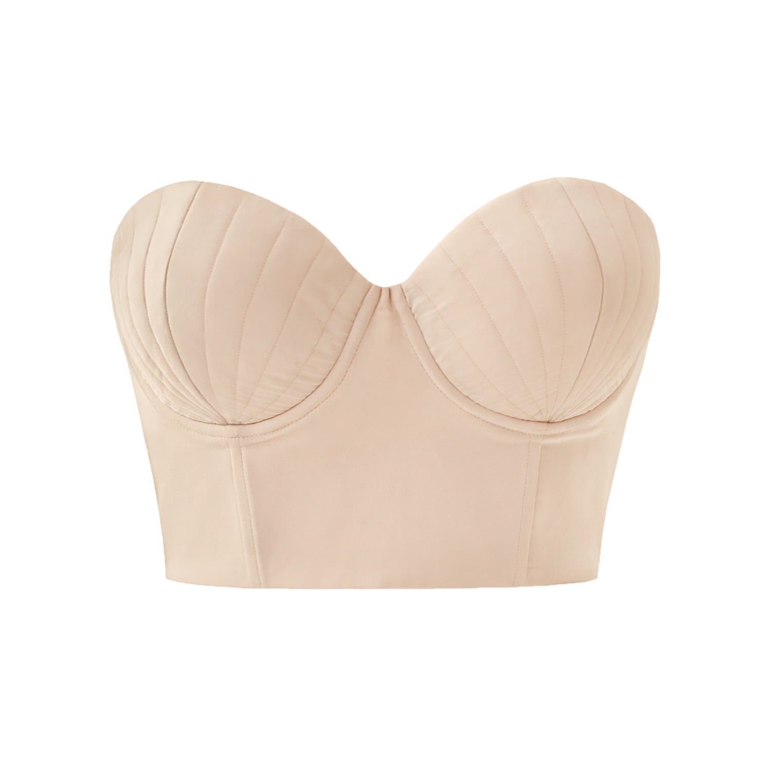 Women’s White Cream Seashell Balconette Medium La Musa