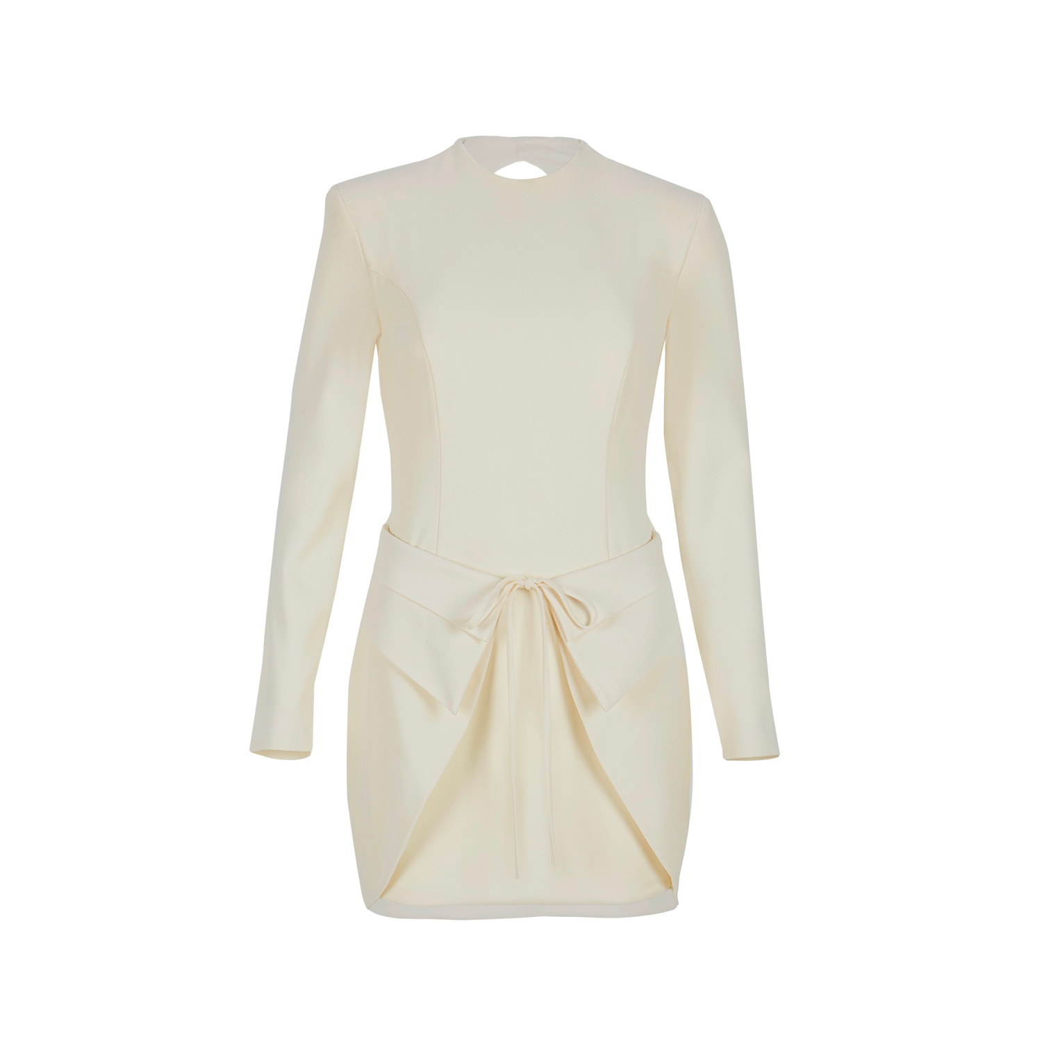 Women's Neutrals Ursa Ecru Mini Dress | Medium | Yelda Alatekin