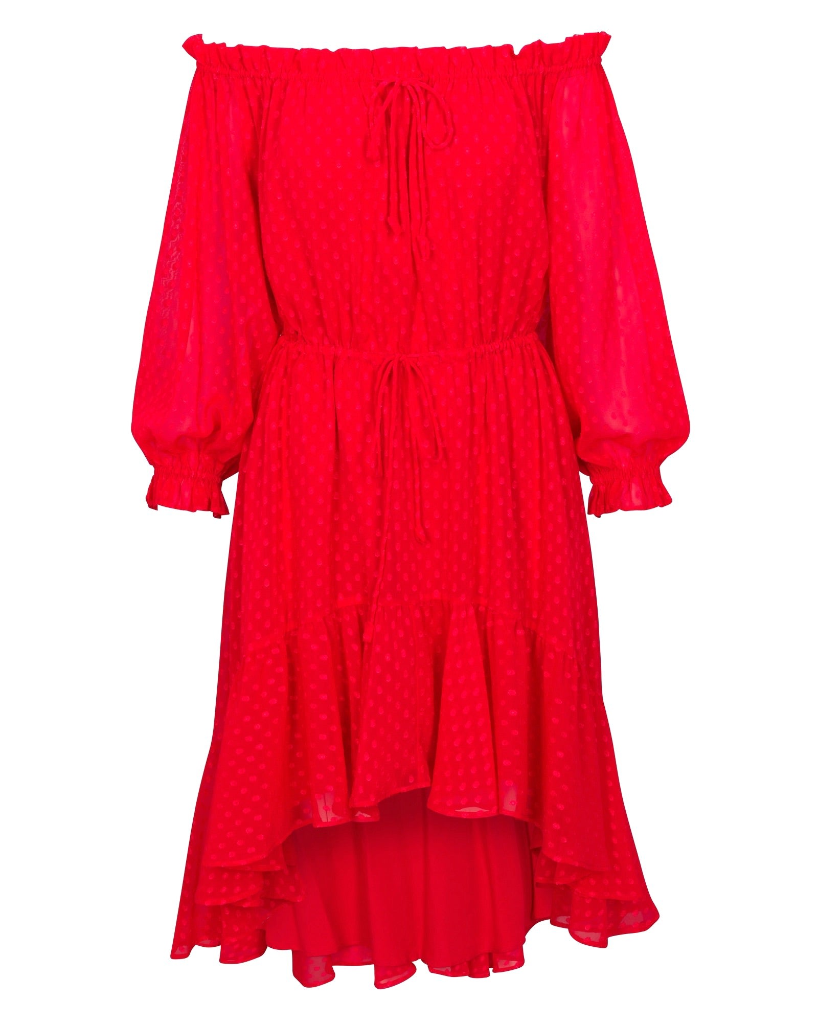 Meghan Fabulous Women's Red Keiko Midi Dress - Cherry In Red