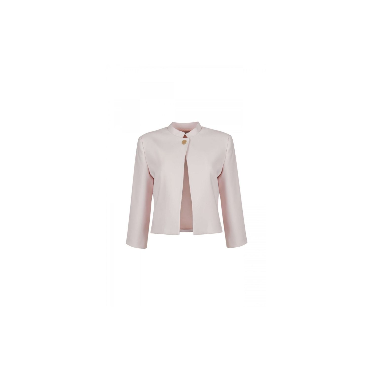 Avenue 8 Women's Pink / Purple Cropped Blazer Jacket - Powder Pink In Pink/purple