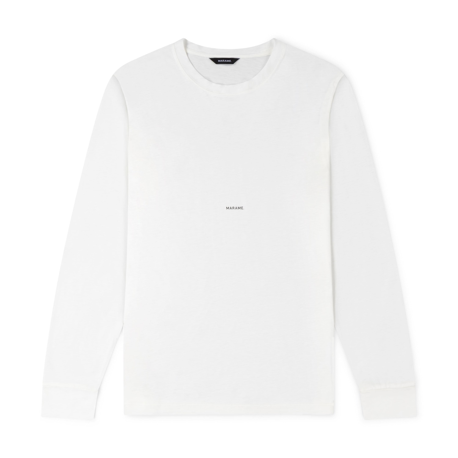 Marame Men's Lyocell Blend Long Sleeve Logo T-shirt - White In Animal Print